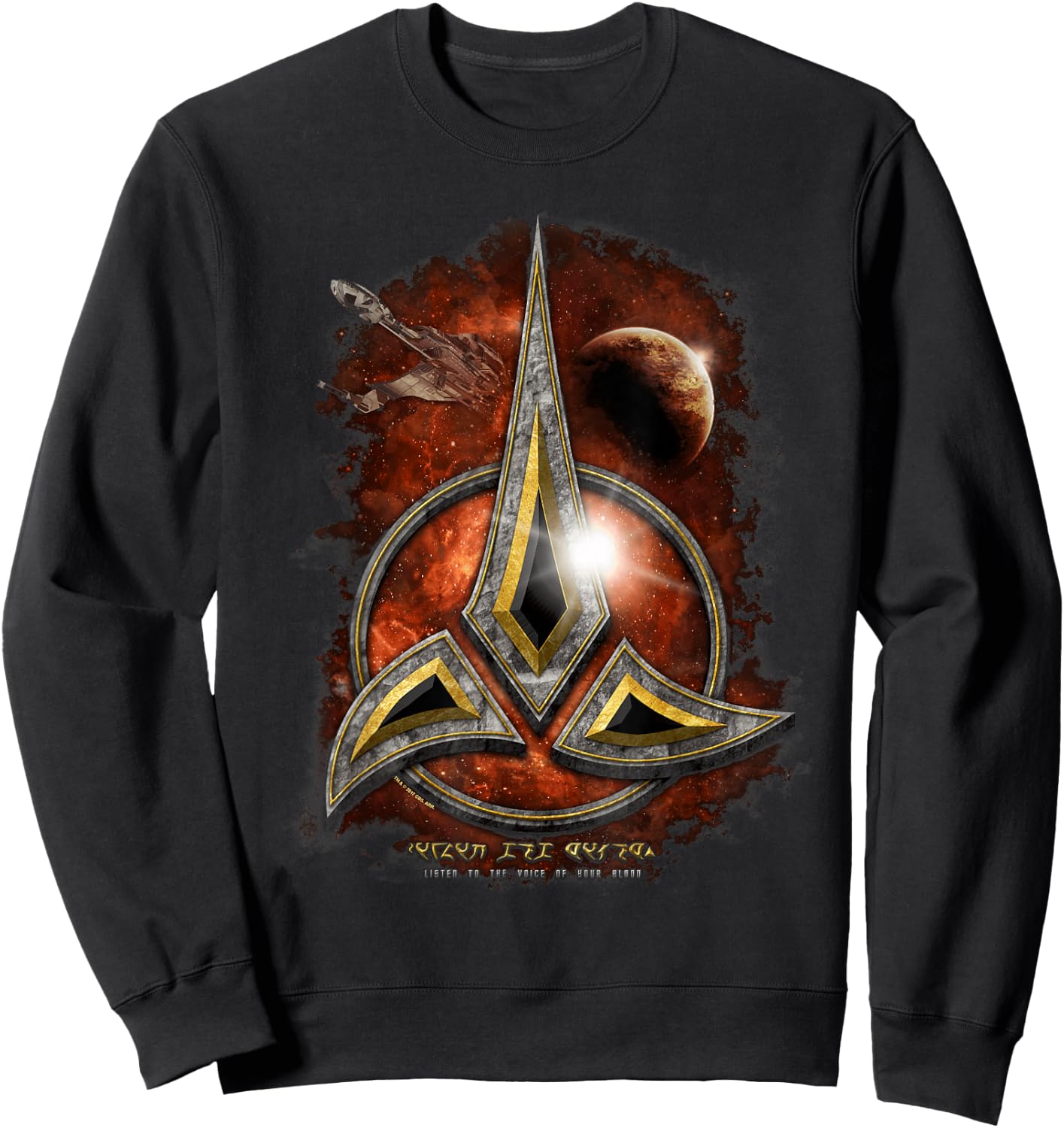 Star Trek Klingon Crest Sweatshirt - Sweatshirt | Black