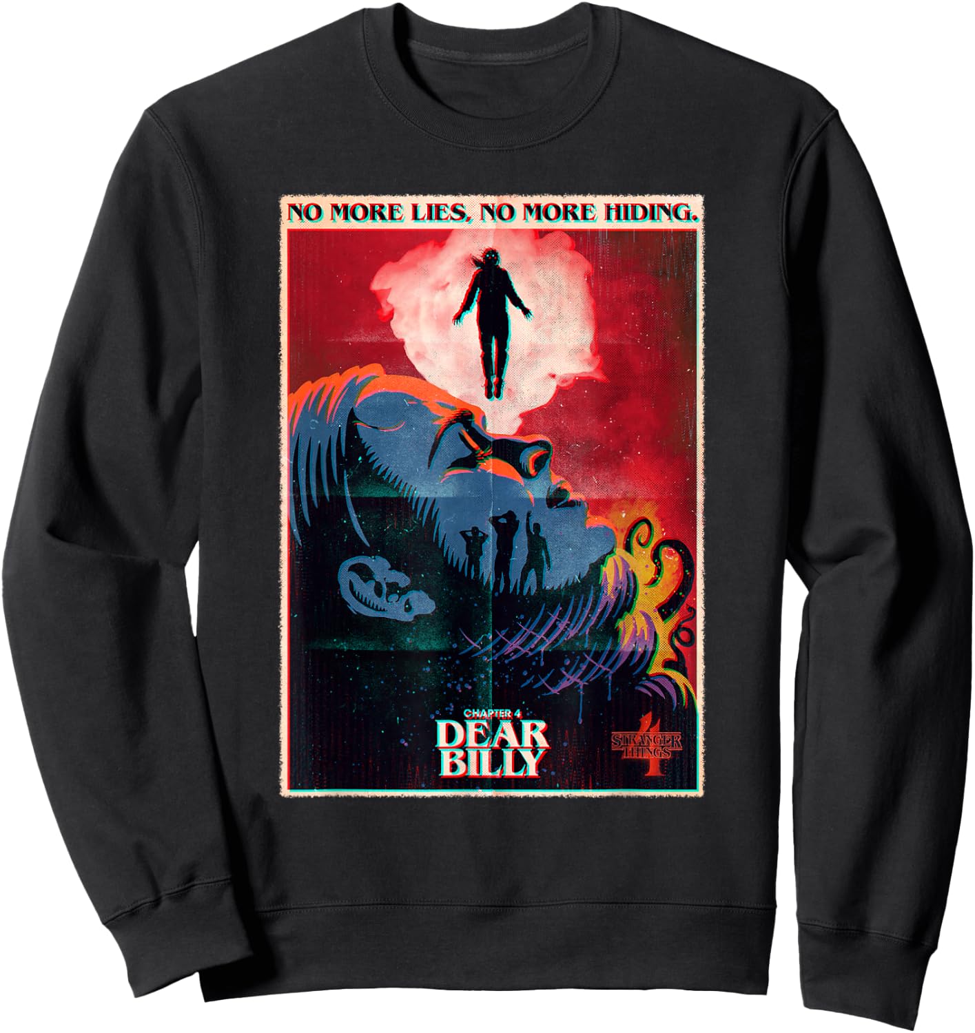 Stranger Things 4 Chapter 4: Dear Billy Max Poster Sweatshirt - Sweatshirt | Black
