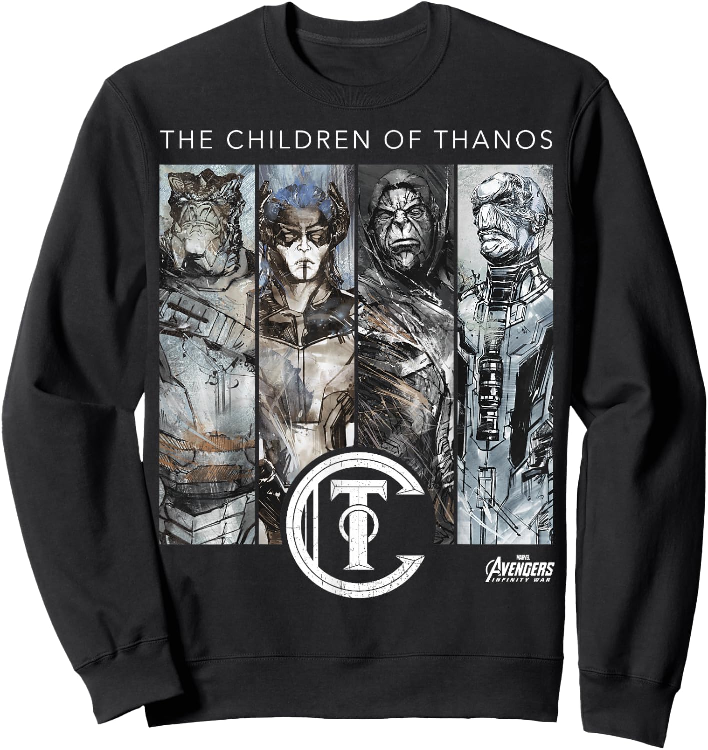 Marvel Infinity War Children of Thanos Graphic Sweatshirt - Sweatshirt | Black