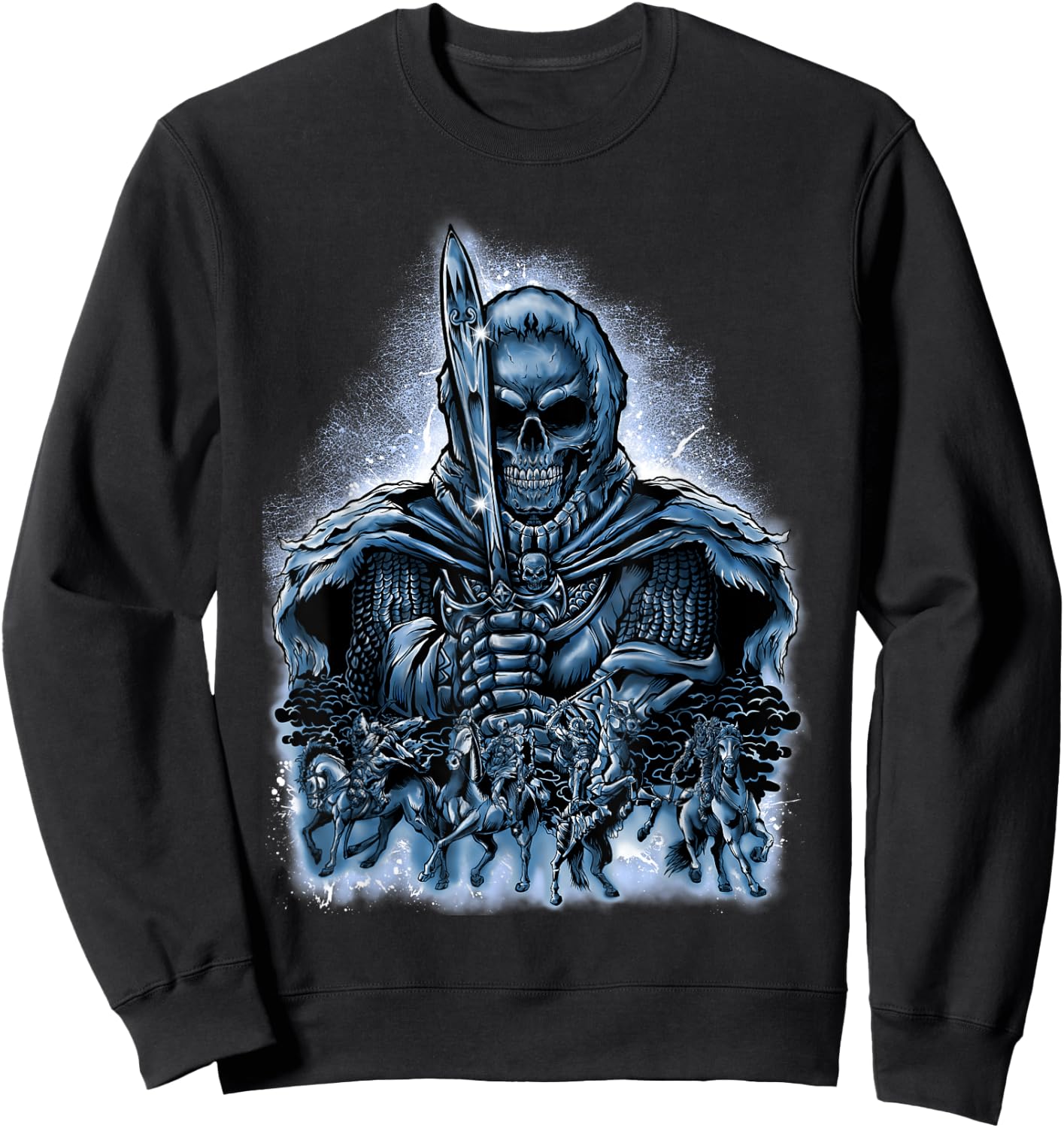 4 Horsemen Of The Apocalypse Revelation 6:1-8 Jesus Gift Sweatshirt - Sweatshirt | Black