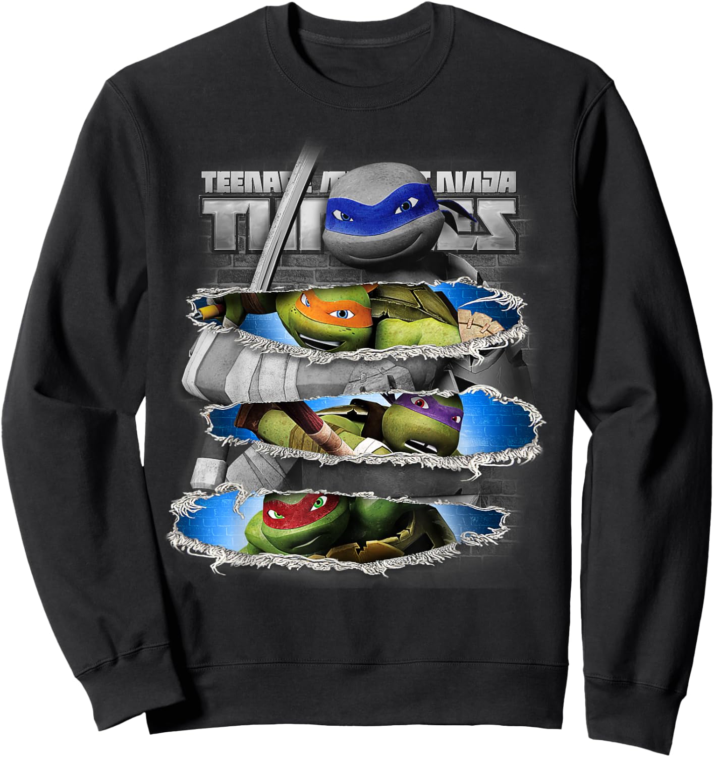 Teenage Mutant Ninja Turtles Sword Slice Sweatshirt - Sweatshirt | Black