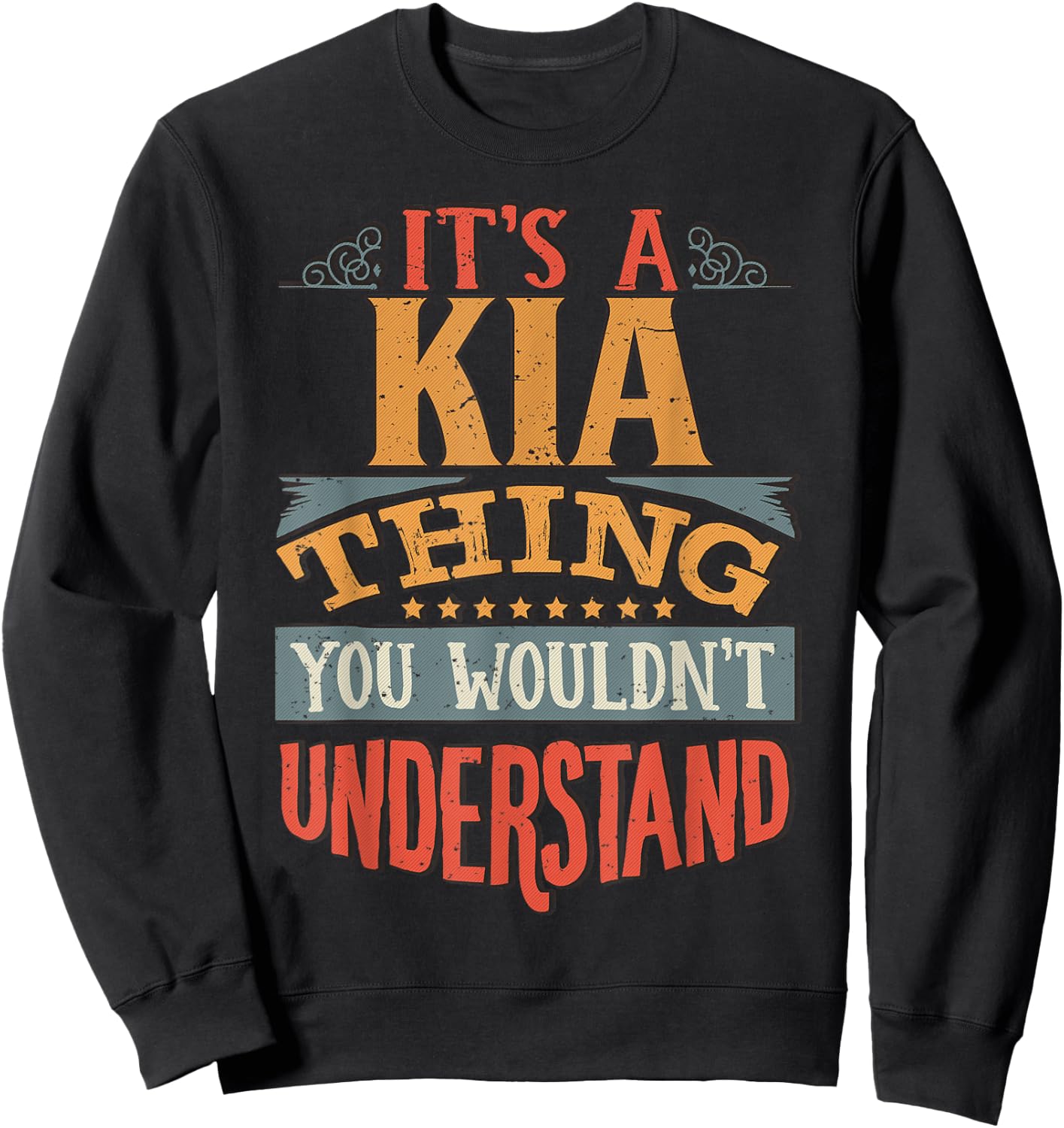 Kia Name Sweatshirt - Sweatshirt | Black