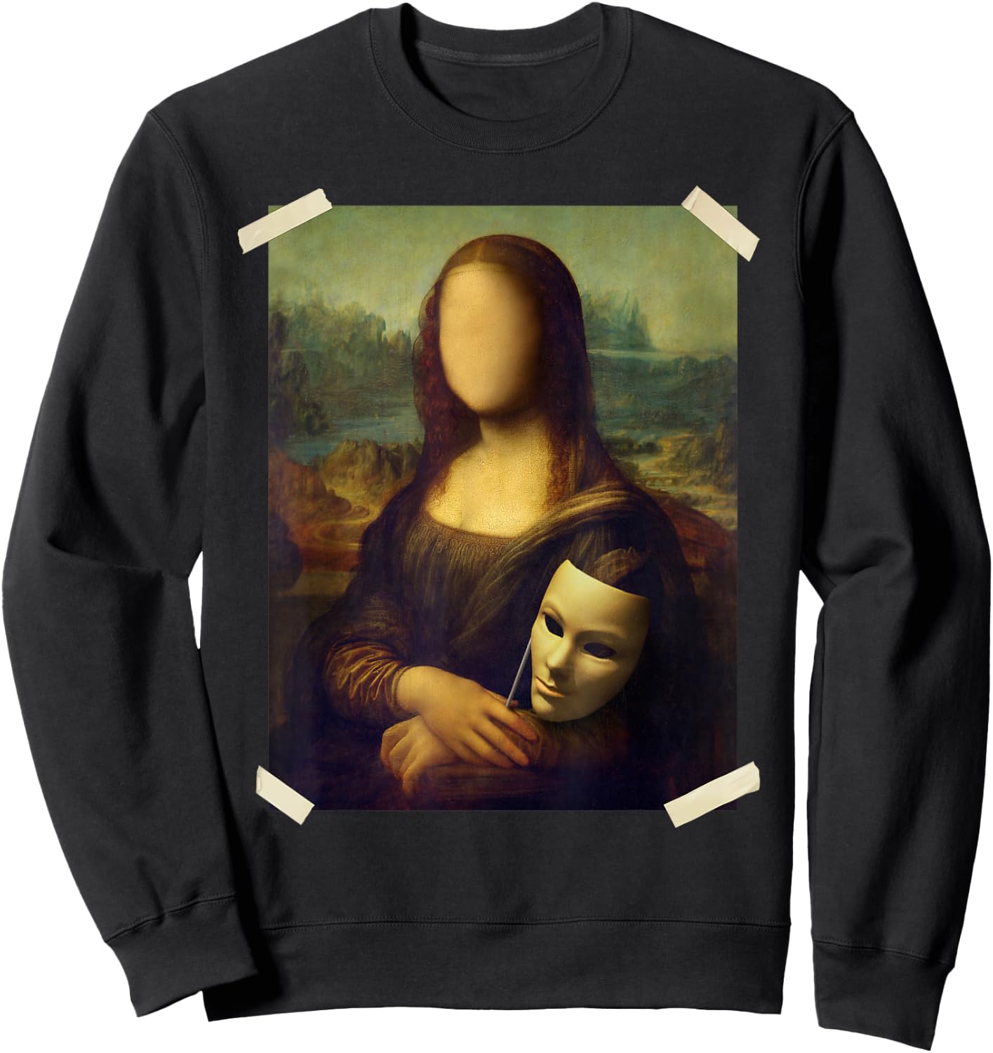 La Gioconda - Mona Lisa - Famous Painting Sweatshirt - Sweatshirt | Black