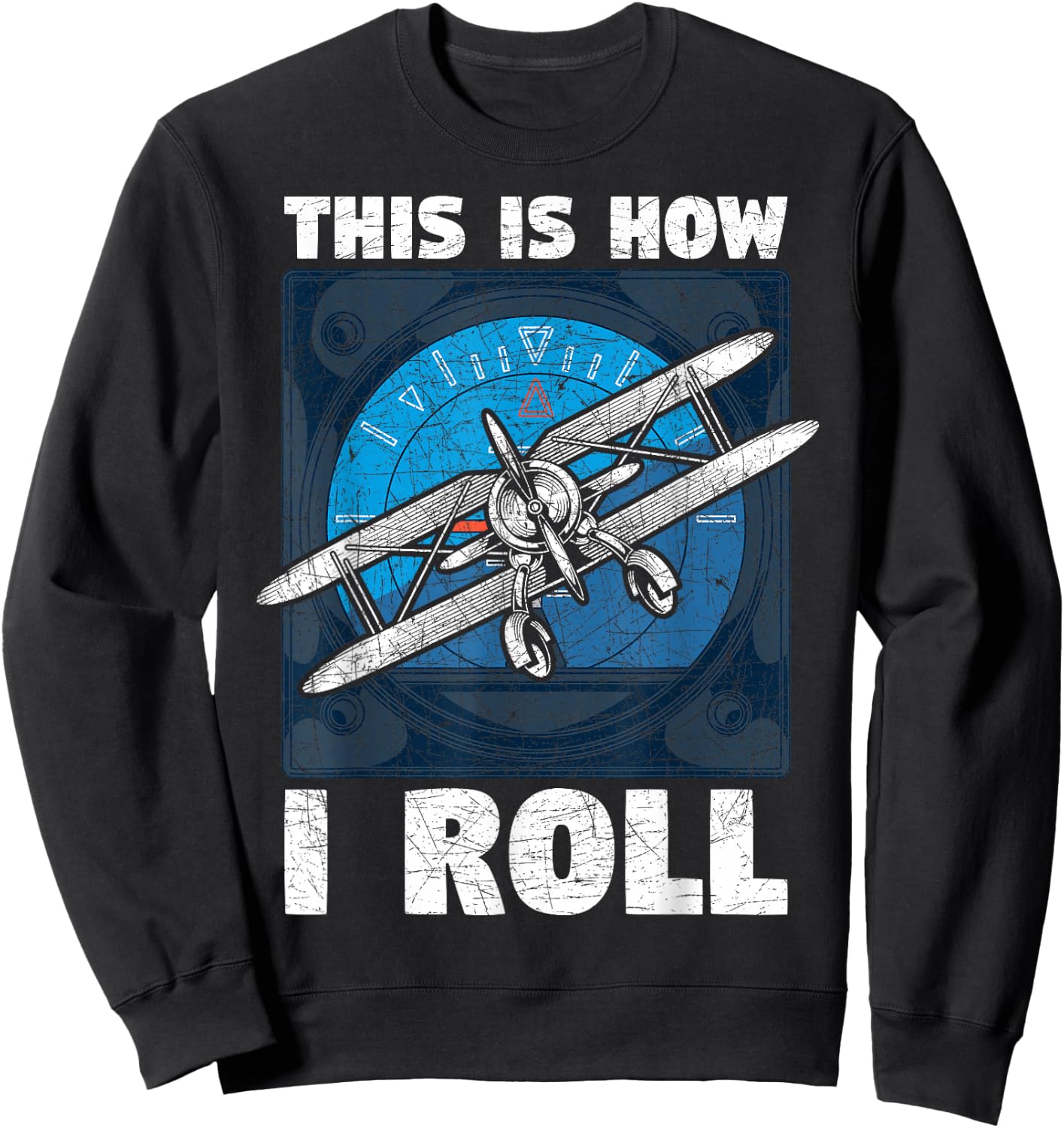 So bin ich nun mal Funny Aeroplane Gift Pilot Sweatshirt - Sweatshirt | Black