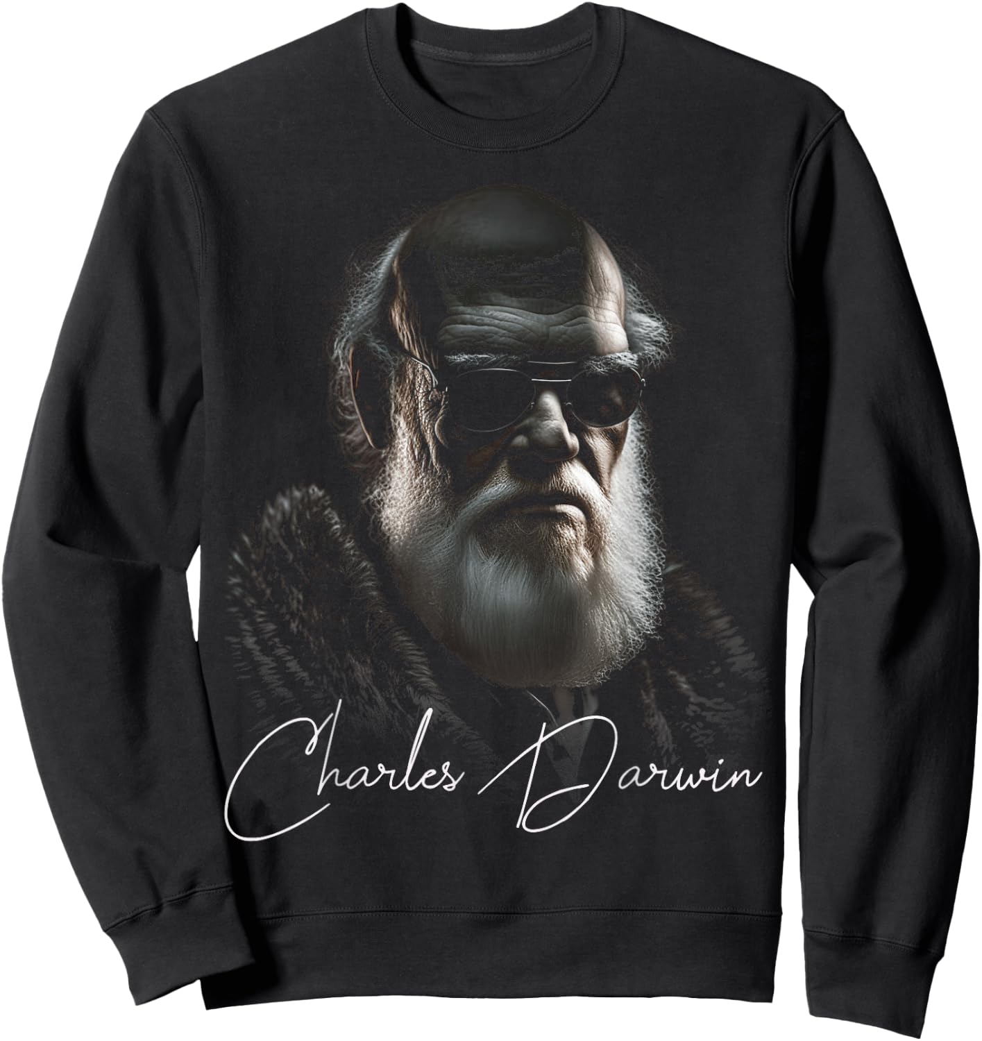 Charles Darwin Evolution Atheist Biology Teacher Sweatshirt - Sweatshirt | Black