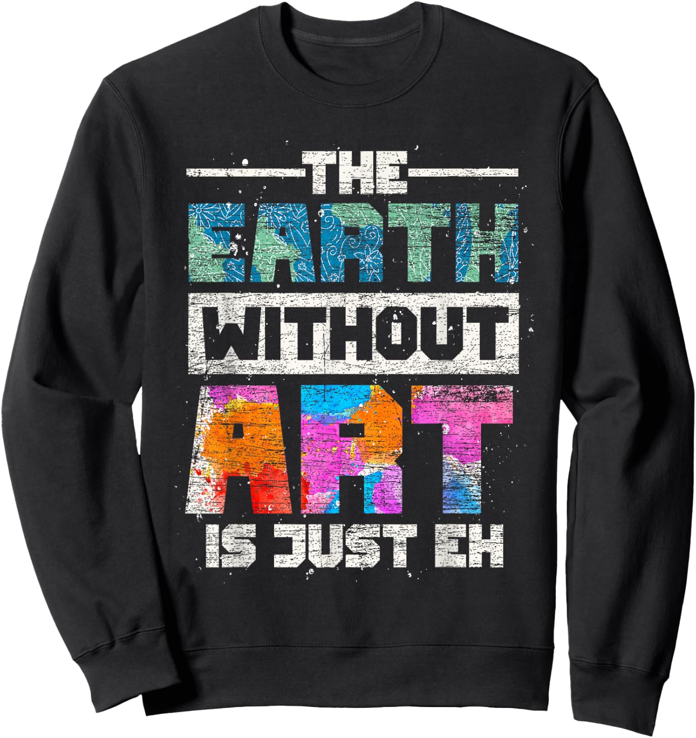 Drawing Painting Art Artist Painter Gift -Youth Black Small Artistic Modern Painting Themed Sweatshirt - Sweatshirt | Black