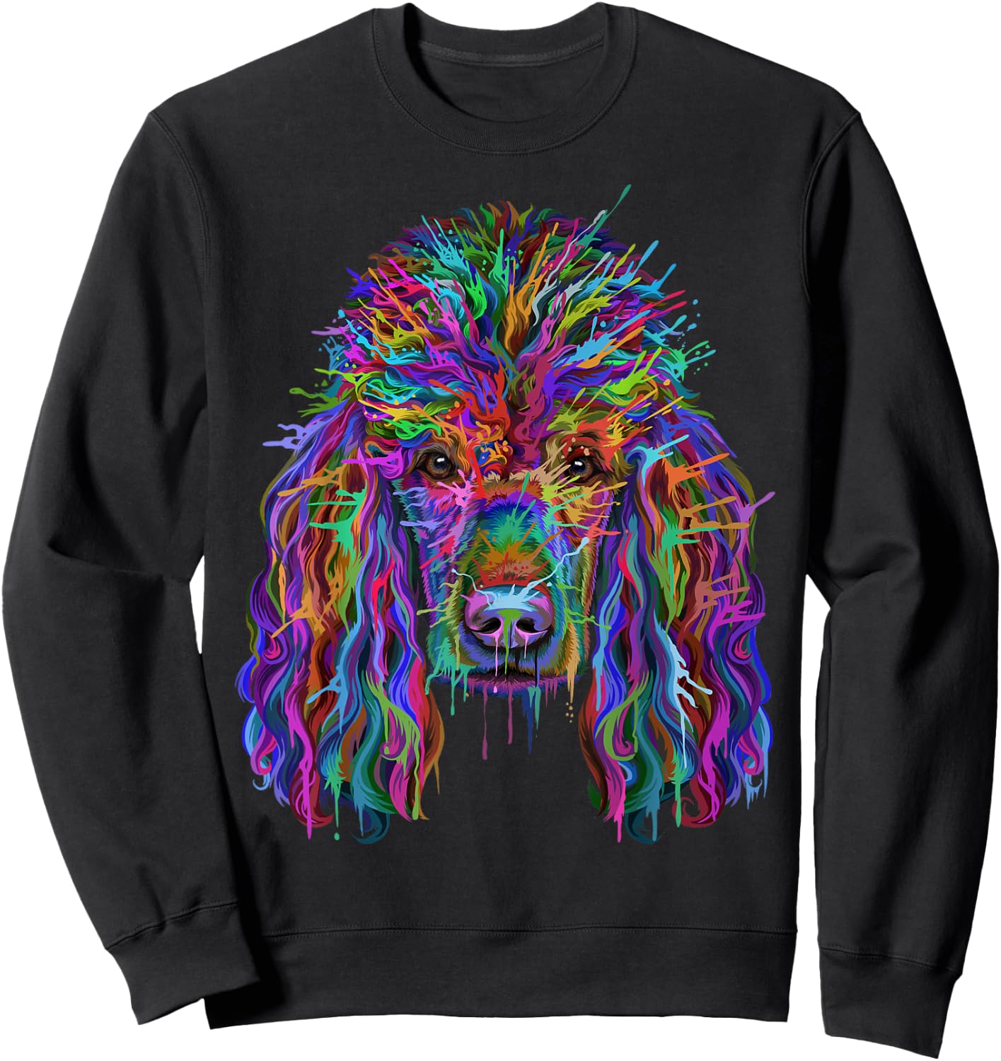 Poodle Splash Gifts for Dog Lovers Sweatshirt - Sweatshirt | Black
