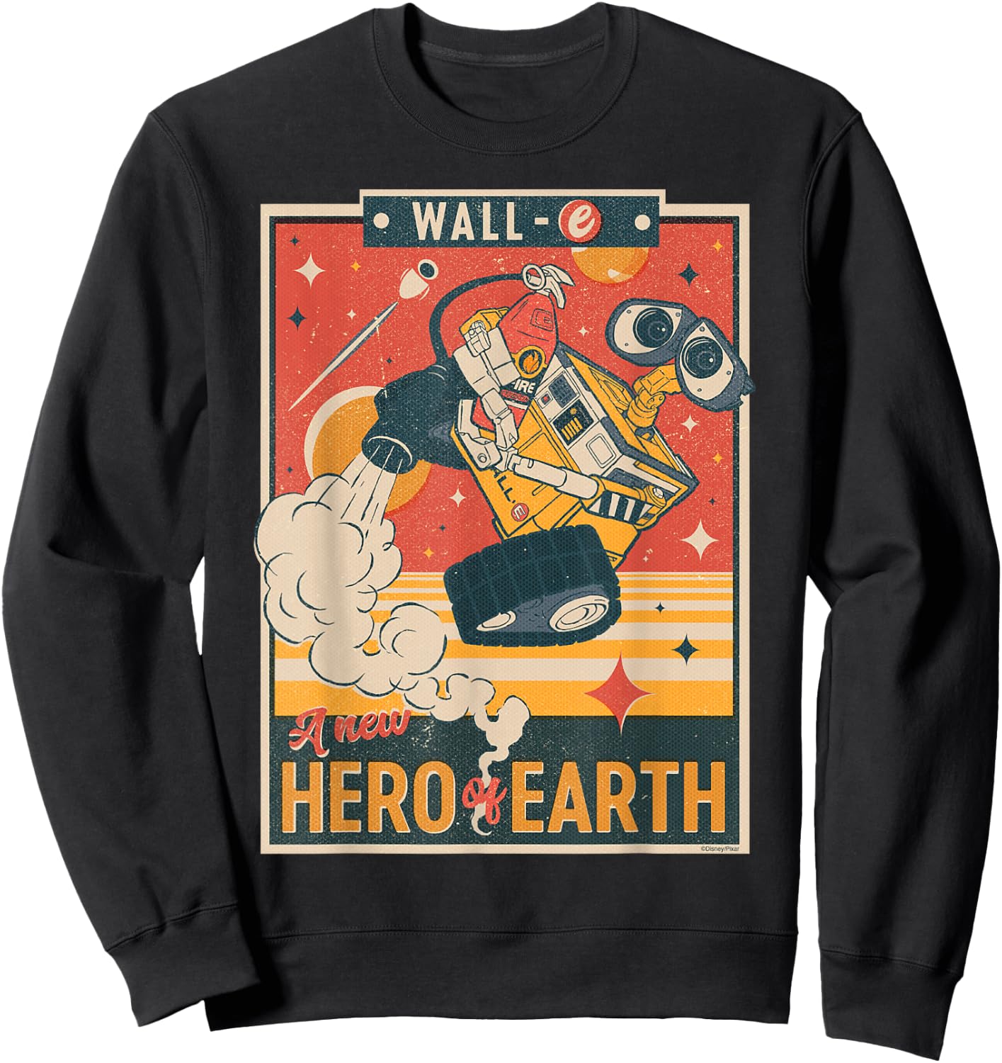 Disney and Pixar’s Wall-E A New Hero of Earth Small Sweatshirt - Sweatshirt | Black