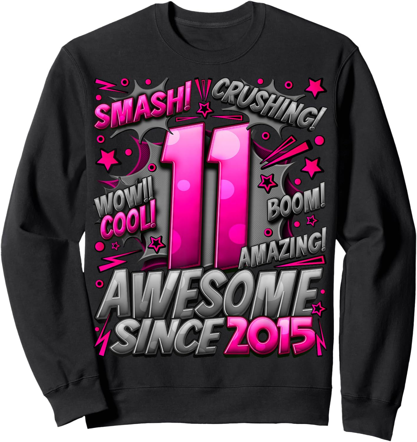 11 Year Old Gifts for Boys 11th Birthday Boy 11 Year Old Boy Sweatshirt - Sweatshirt | Black