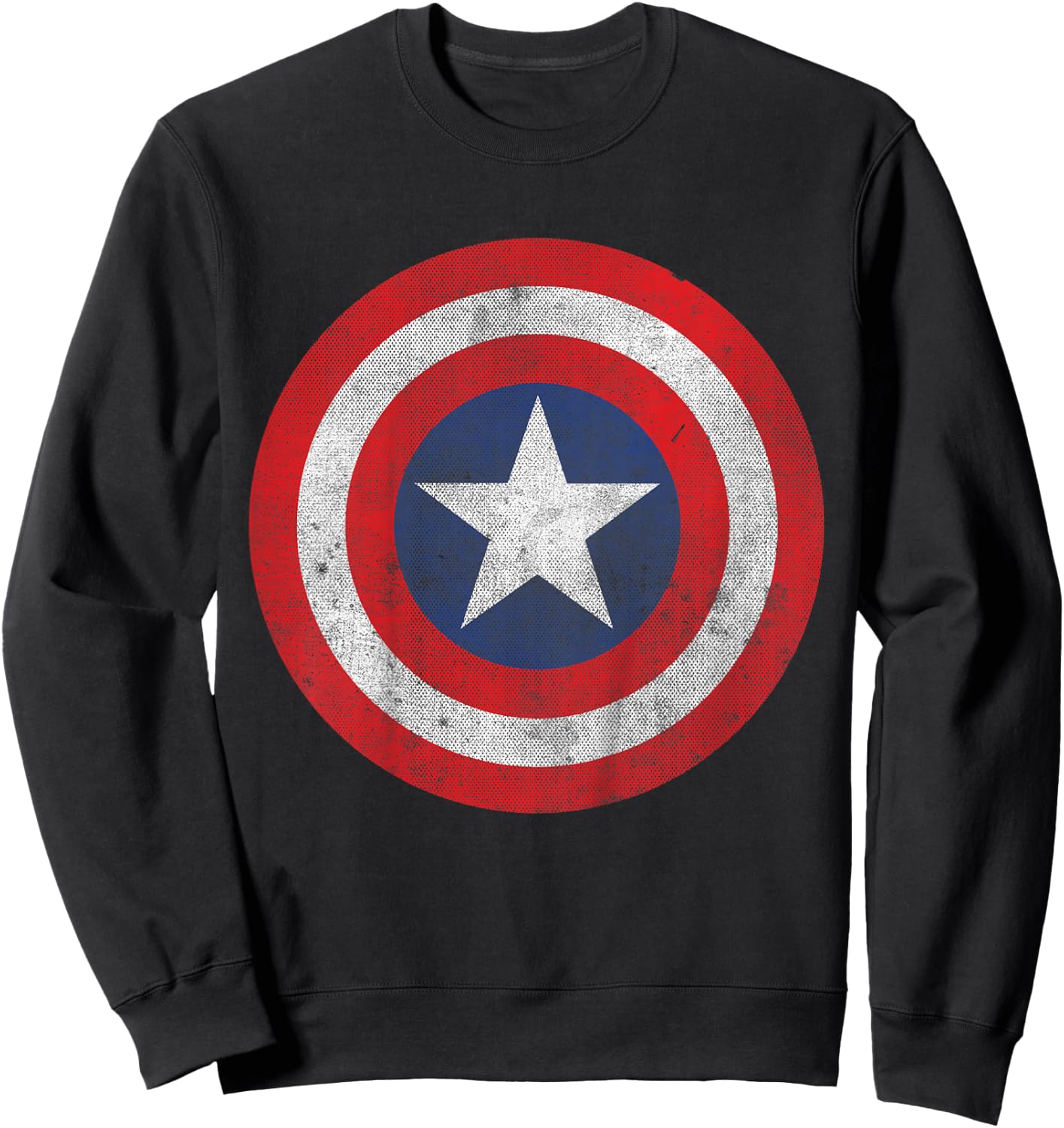 Kids Marvel Captain America Classic Shield Kids Graphic Sweatshirt - Sweatshirt | Black