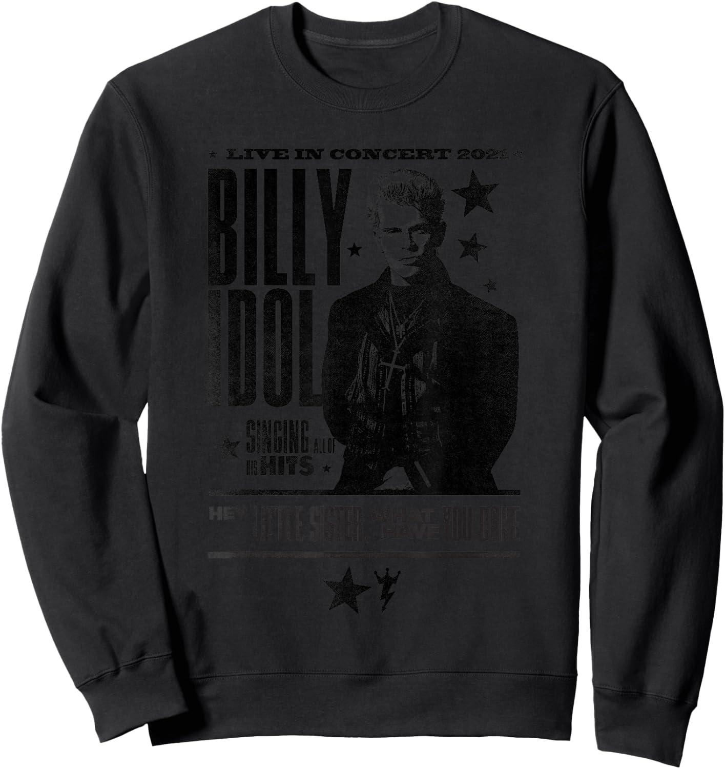 Billy Idol - Live in Concert Small Sweatshirt - Sweatshirt | Black