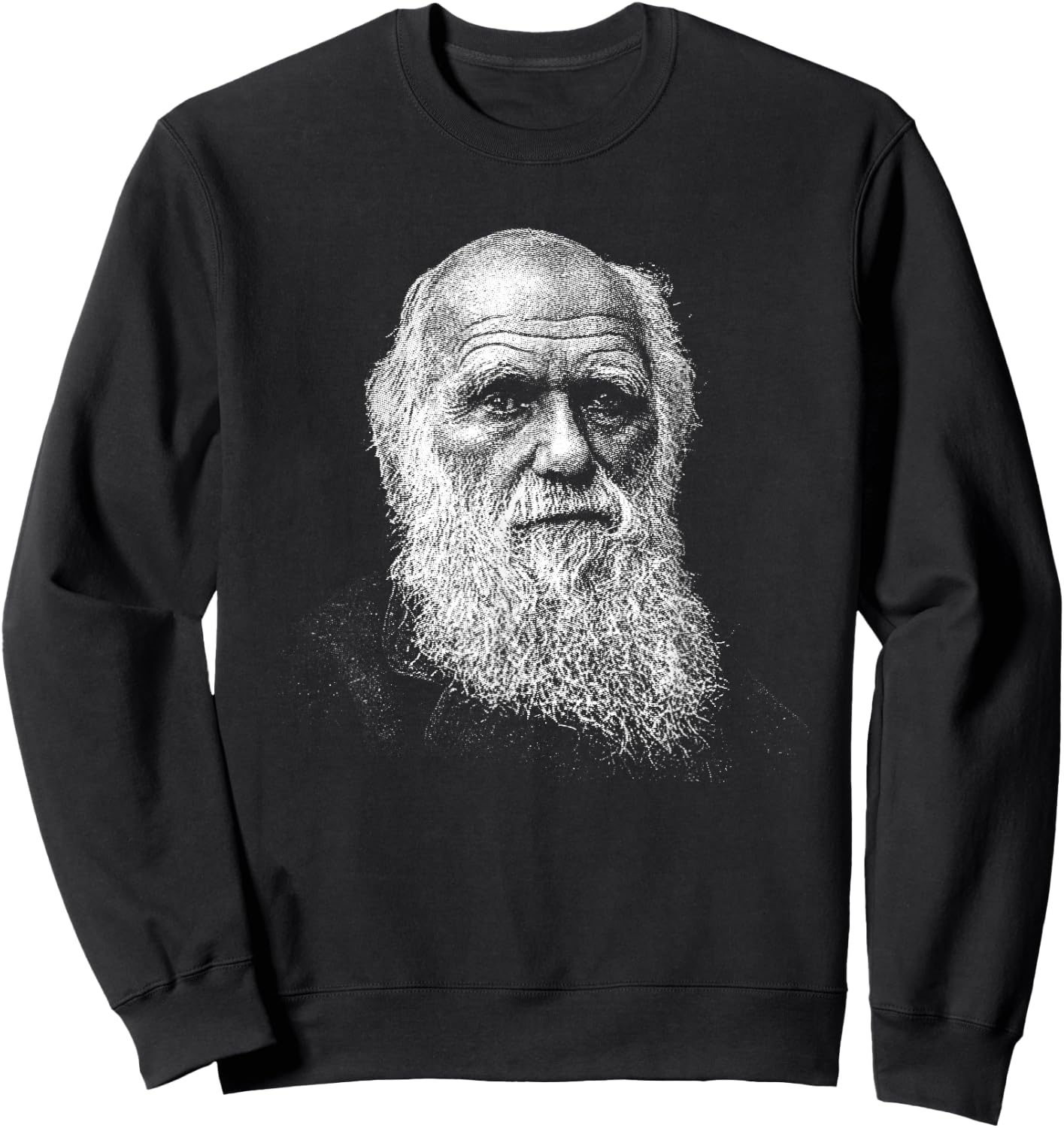 Charles Darwin portrait Sweatshirt - Sweatshirt | Black