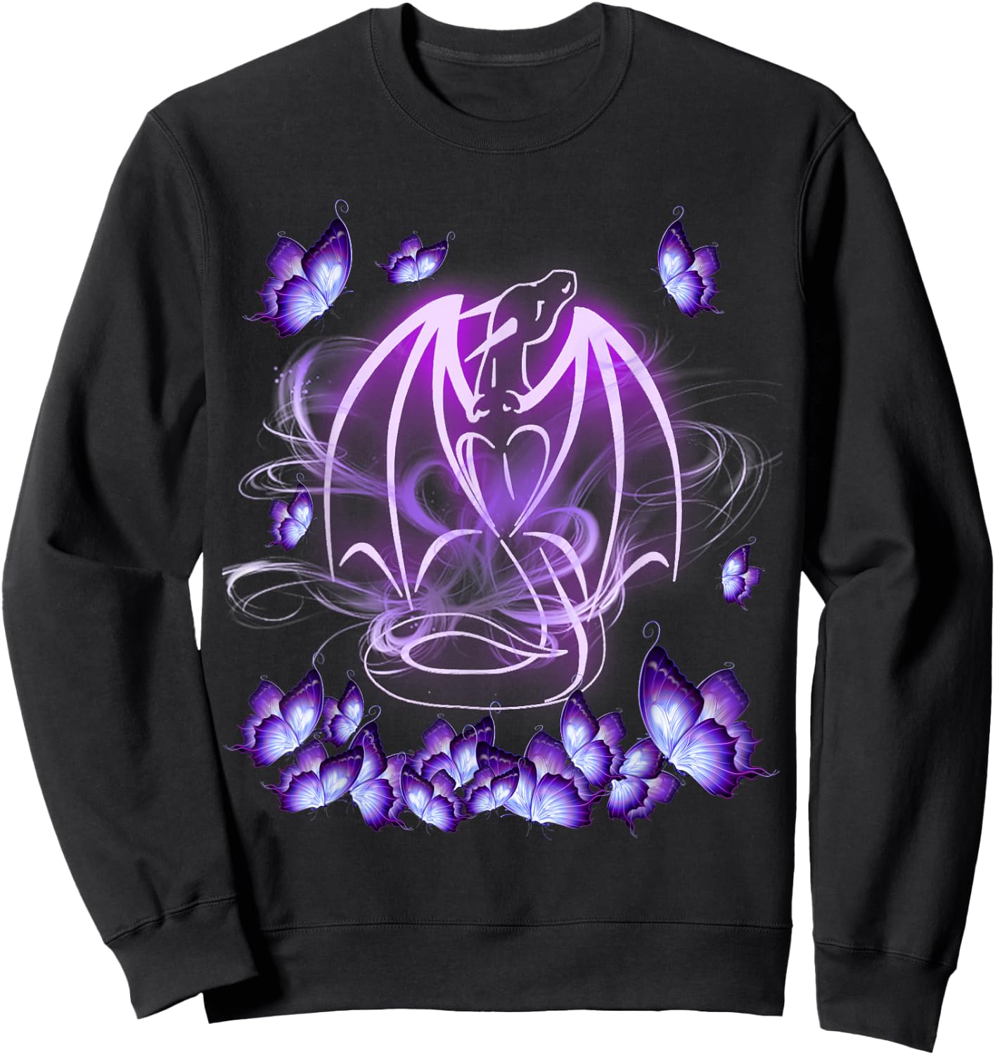 Dragon Magical Purple Sweatshirt - Sweatshirt | Black