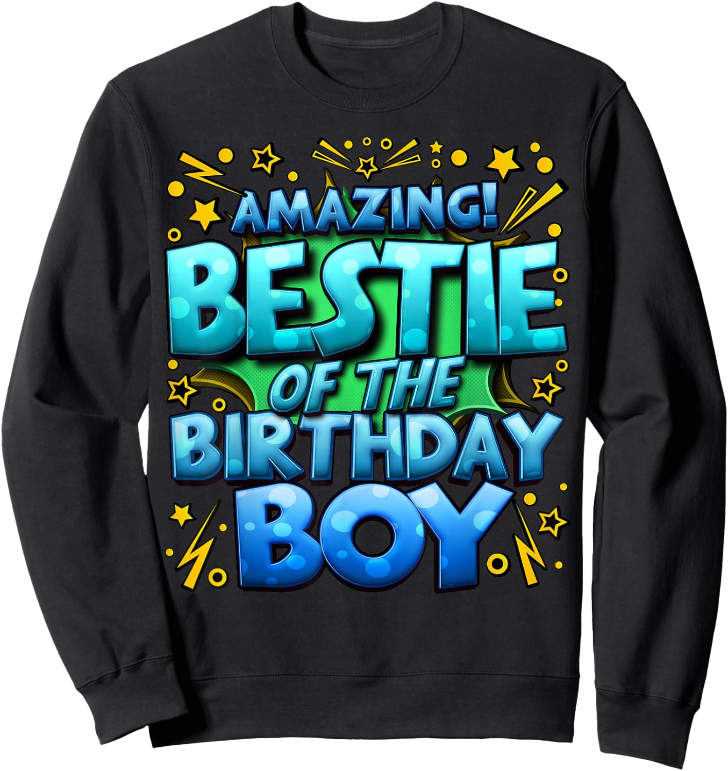 Best Friend of the Birthday Boy Matching Family Bestie Sweatshirt - Sweatshirt | Black