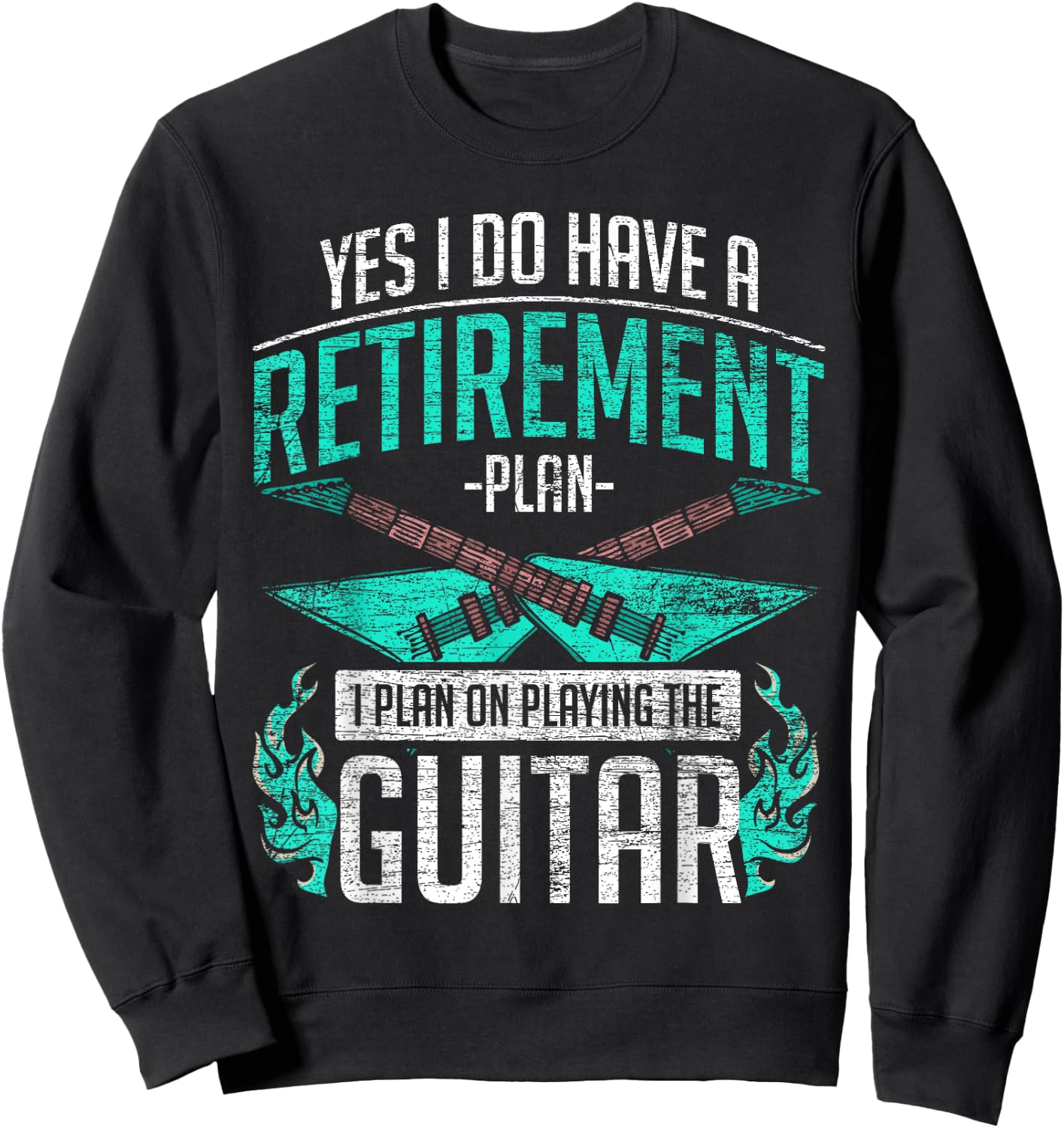 Guitar - Retired Guitarist Sweatshirt - Sweatshirt | Black