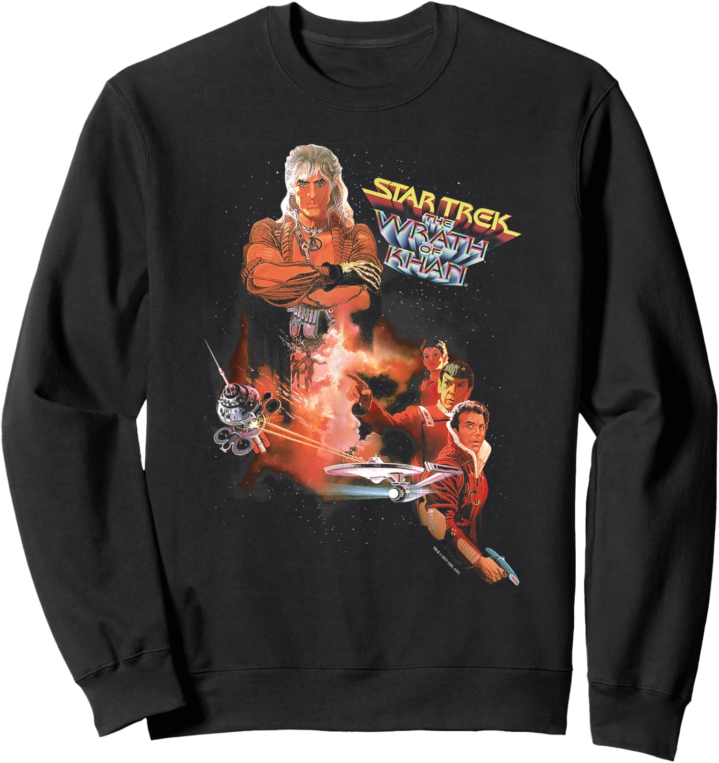 Star Trek Wrath Of Khan Movie Sweatshirt - Sweatshirt | Black