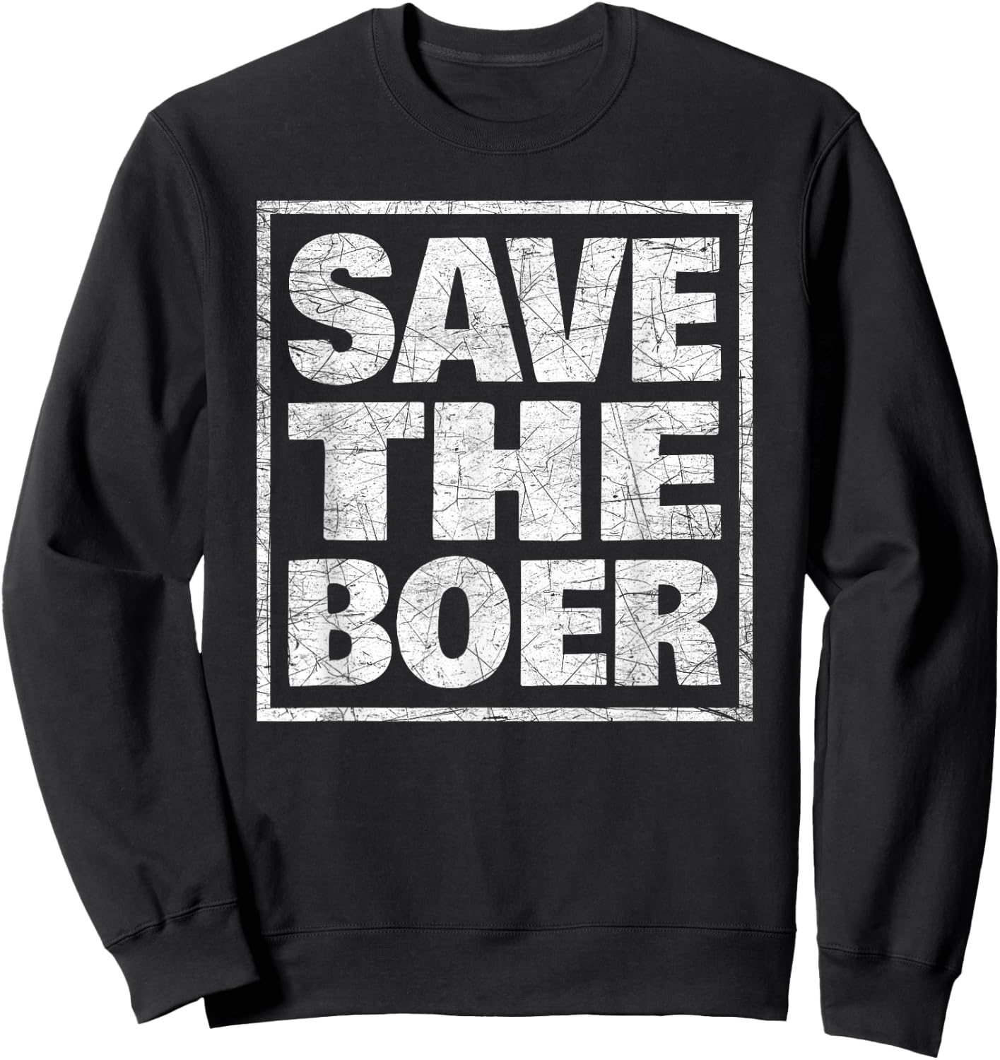 Boer Farmer Resilience South Africa Awareness Design Sweatshirt - Sweatshirt | Black