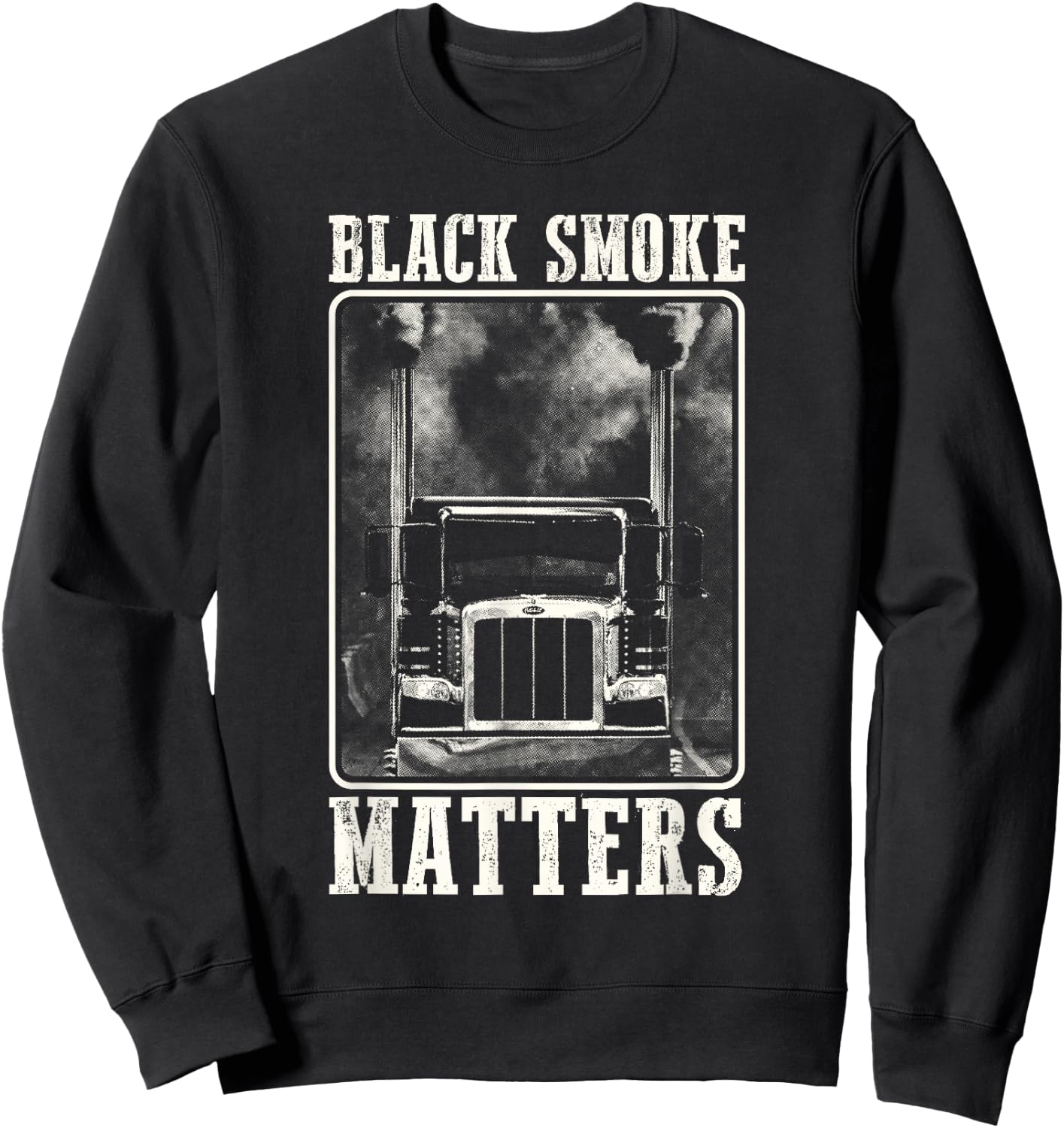 Super Trucker Big Rig Semi-Trailer Truck Driver Sweatshirt - Sweatshirt | Black