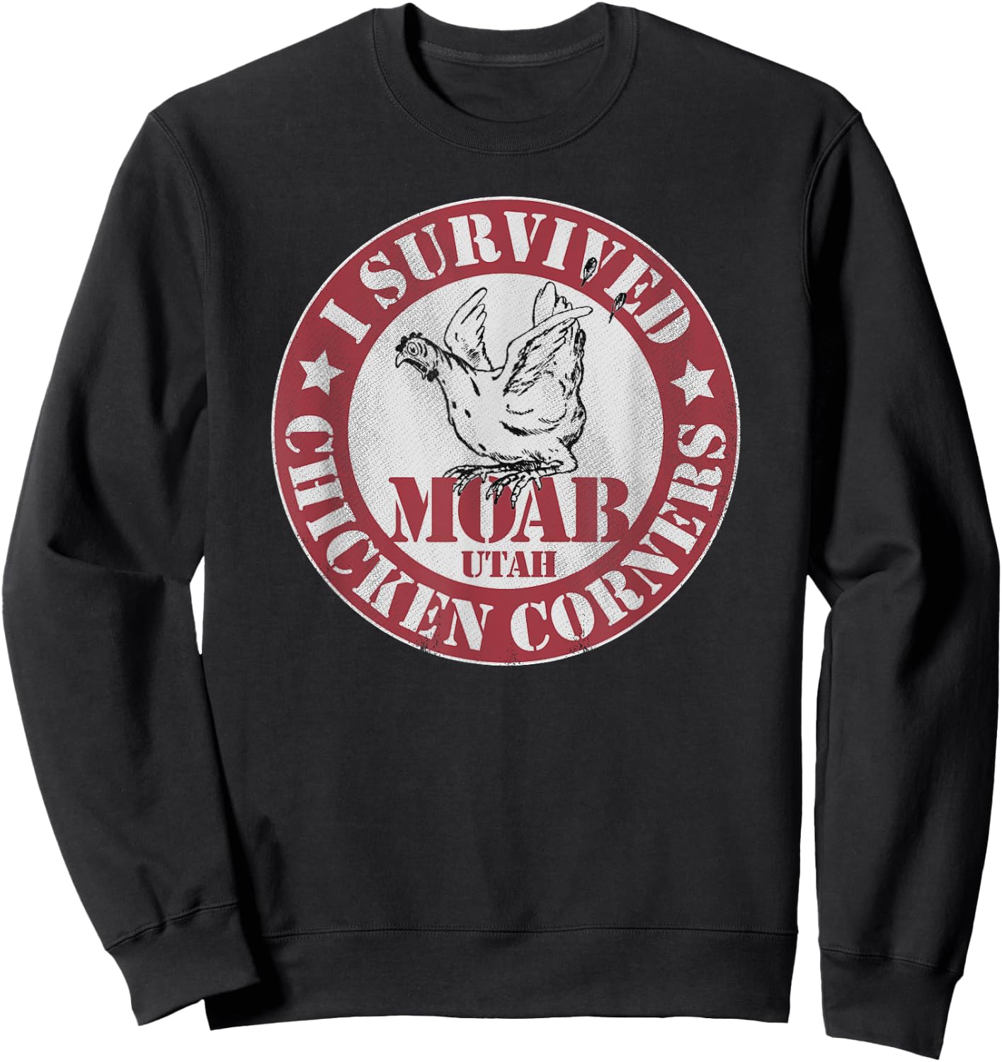 Chicken Corners Moab Utah Survivor OHV ATV Off Highway Trail Sweatshirt - Sweatshirt | Black
