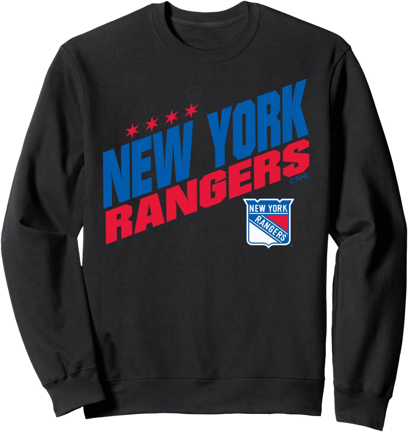 New York Rangers Fuel Gray Officially Licensed Sweatshirt - Sweatshirt | Black