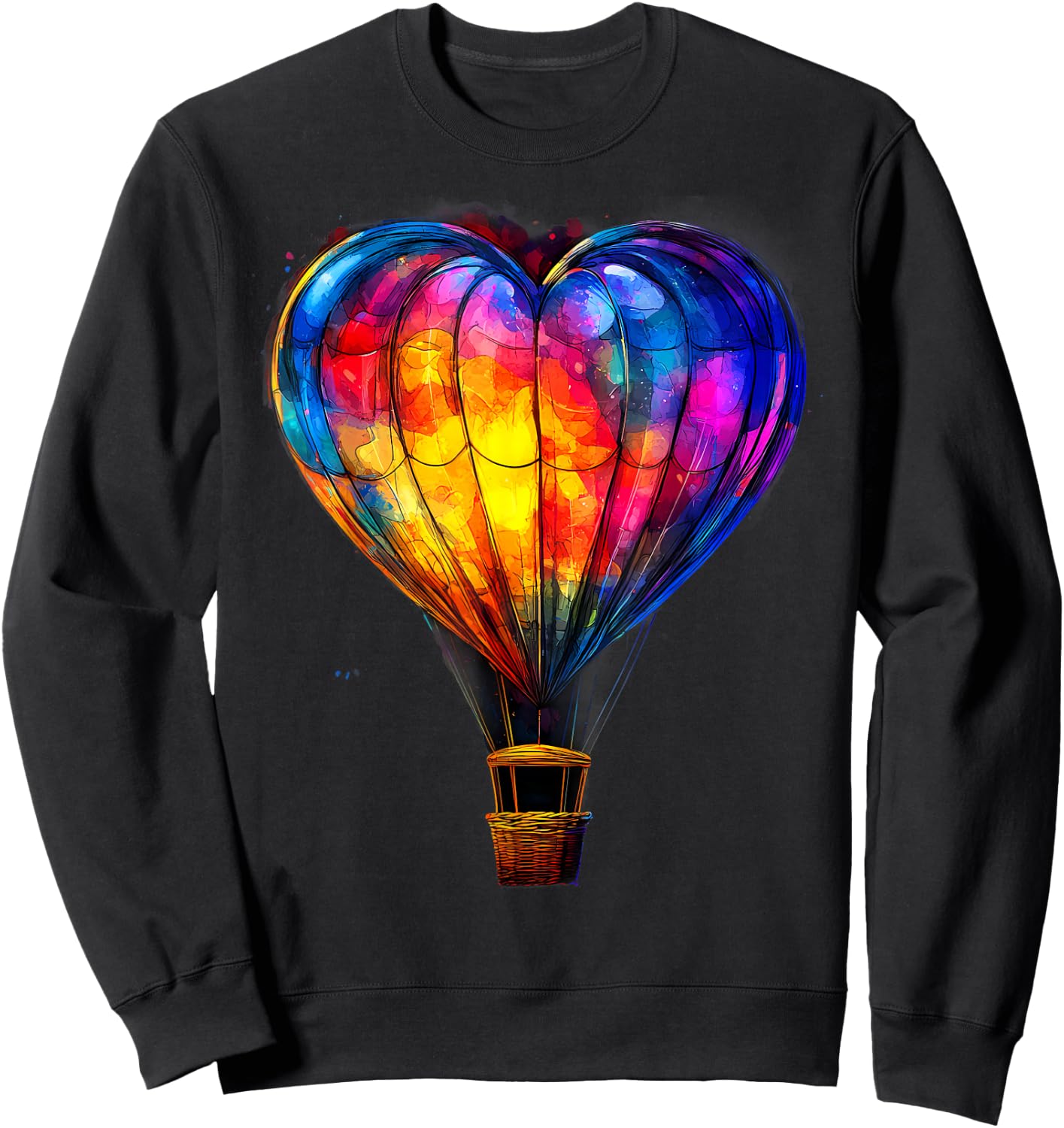 Hot Air Balloon Ride Festival Hot Air Ballooning Sweatshirt - Sweatshirt | Black