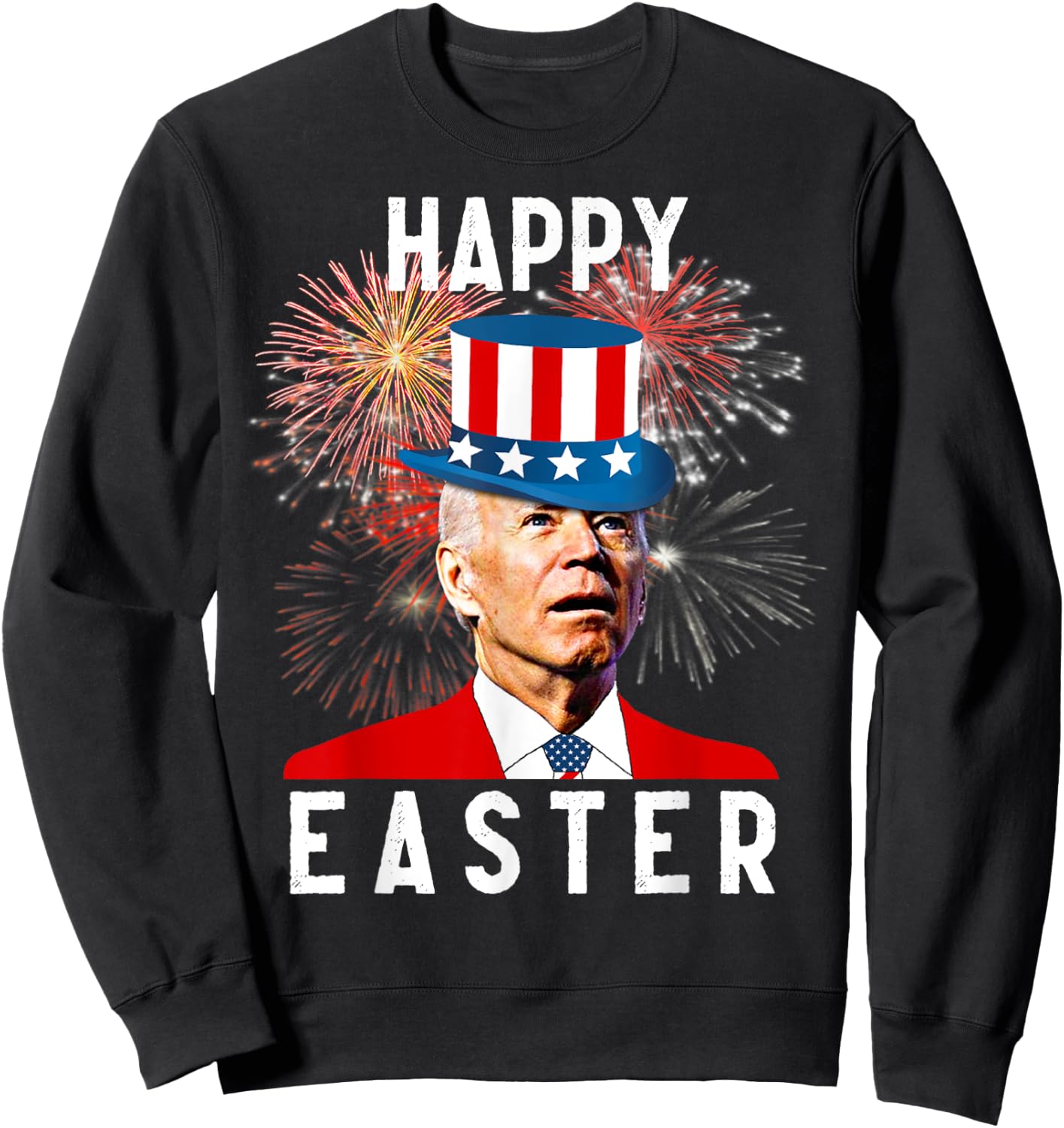 Joe Biden Happy Easter For Funny 4th Of July Men Sweatshirt - Sweatshirt | Black