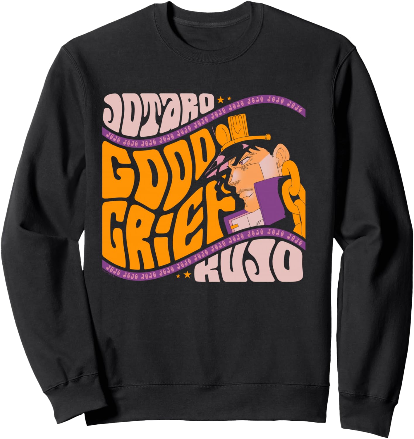 JoJo's Bizarre Adventure Good Grief Jotaro Yare Yare Daze Sweatshirt - Sweatshirt | Black