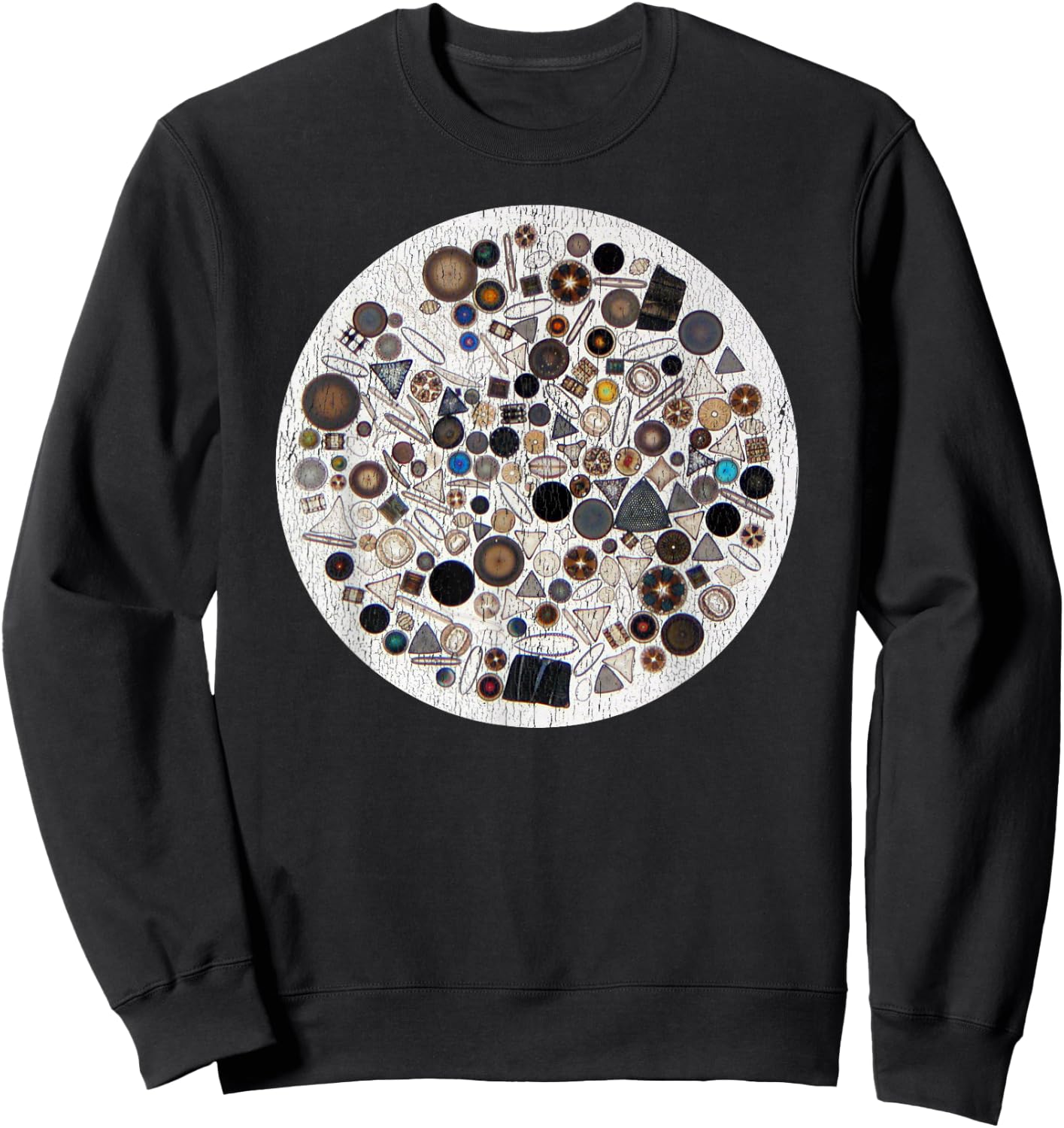 Diatoms Algae Microalgae Sea Flora Life Biomass Fun Sweatshirt - Sweatshirt | Black