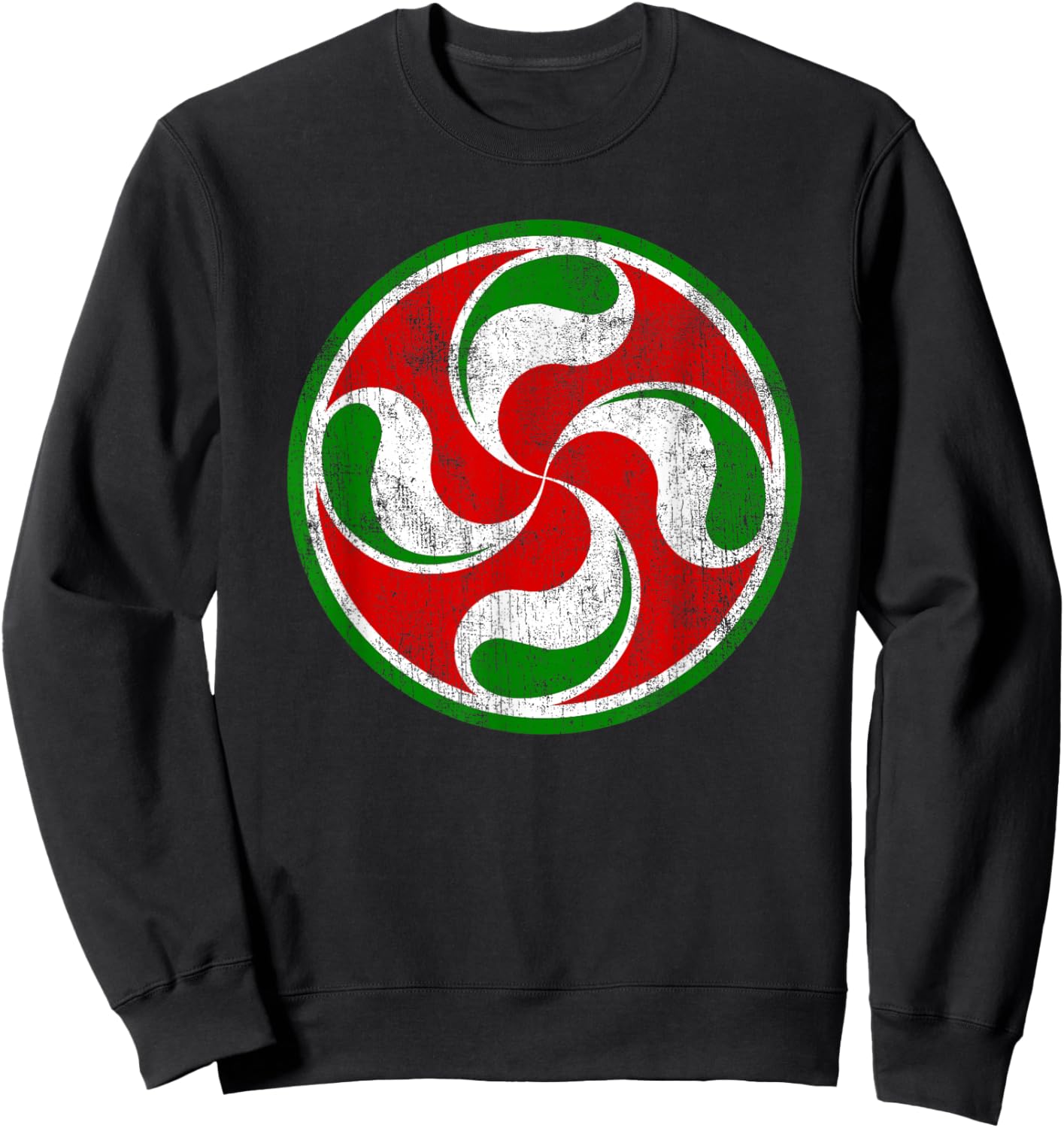 Basque Flag Lauburu Gift - Pais Vasco / Basque Country Sweatshirt - Sweatshirt | Black