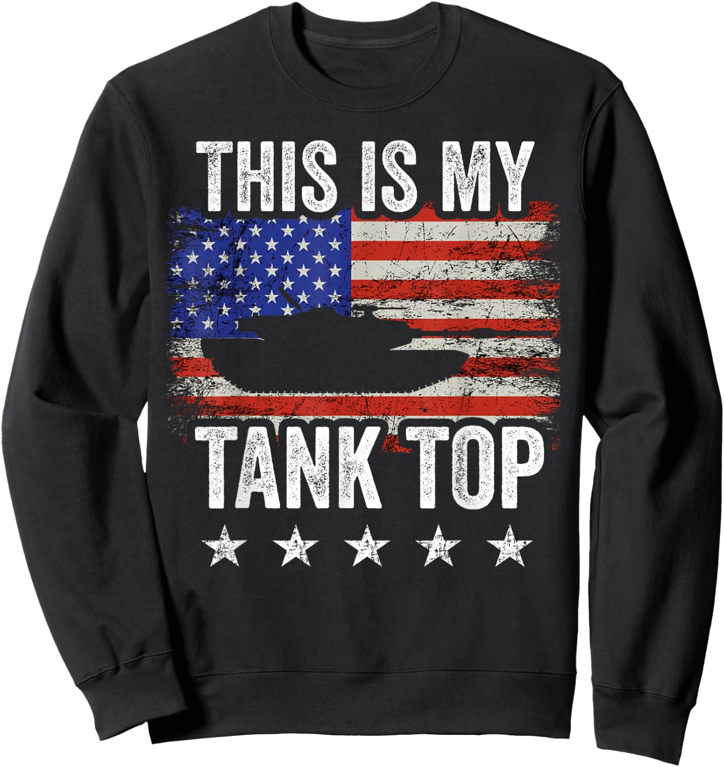 M1 Abrams Tank American Main Battle Tank Sweatshirt - Sweatshirt | Black