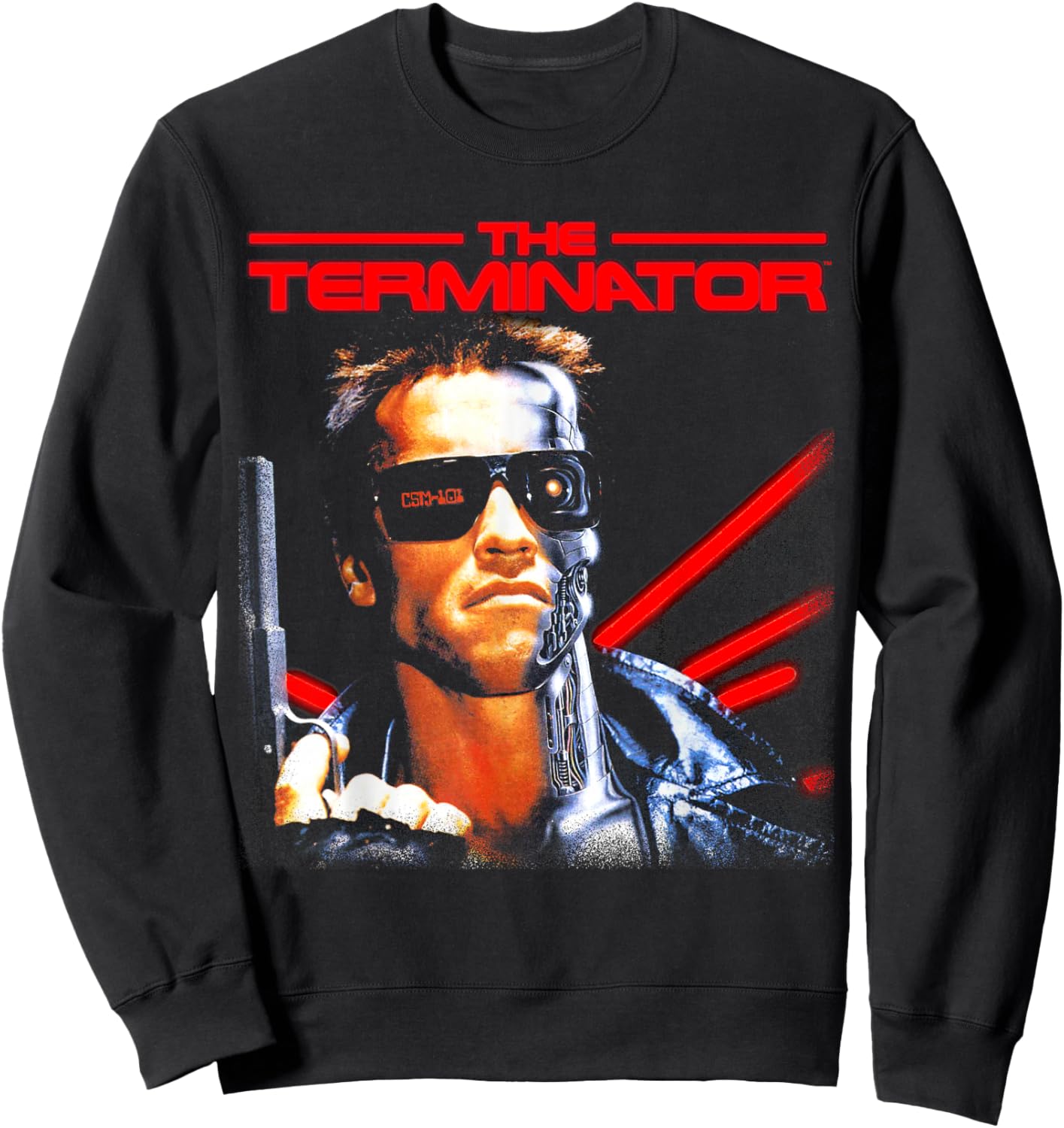 The Terminator Classic Movie Cybernetic Gamer Sci-Fi Film Sweatshirt - Sweatshirt | Black