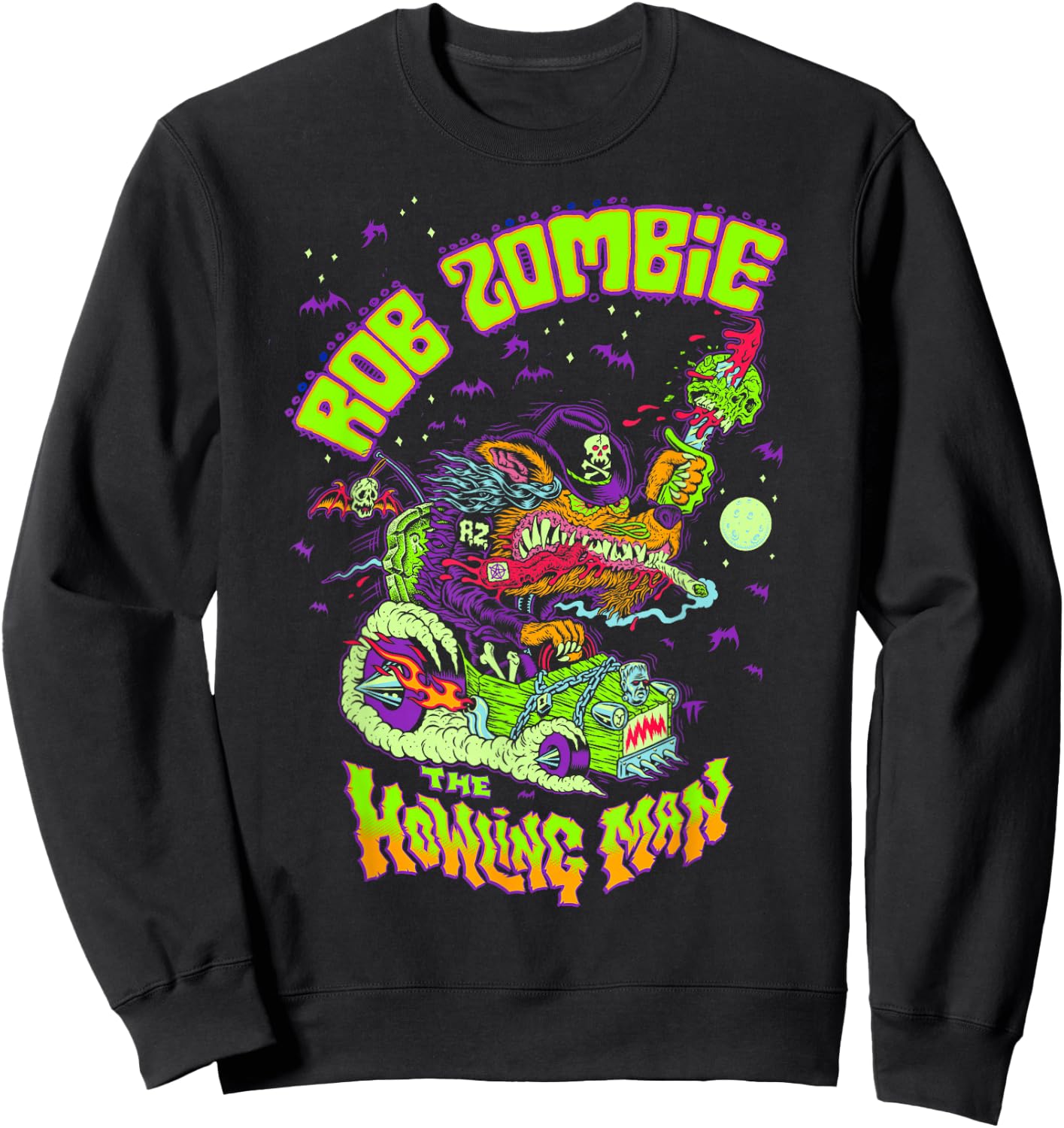 Rob Zombie – Big Howling Sweatshirt - Sweatshirt | Black