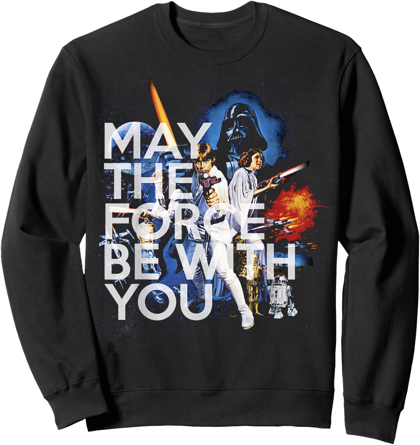 Star Wars May The Force Be With You Sweatshirt - Sweatshirt | Black