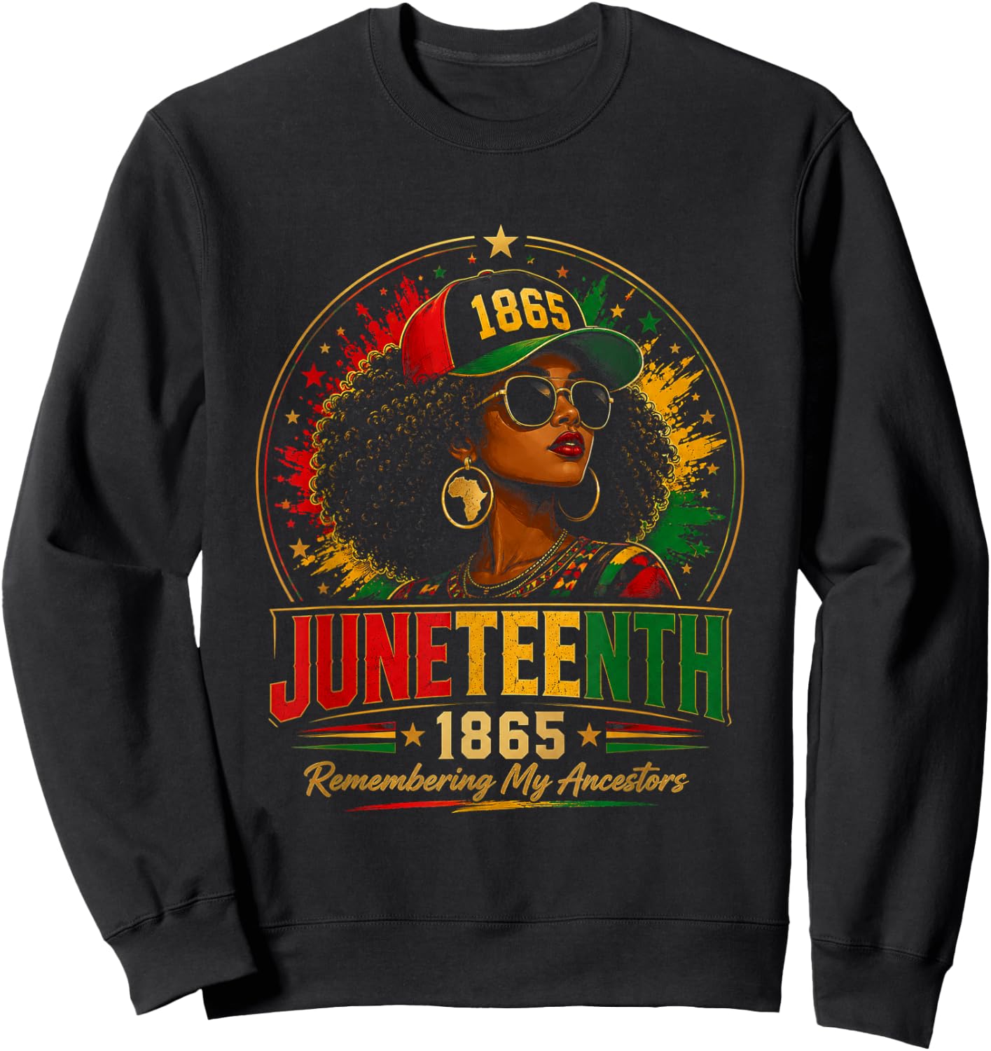 Juneteenth Remembering My Ancestors Black Women Juneteenth Sweatshirt - Sweatshirt | Black