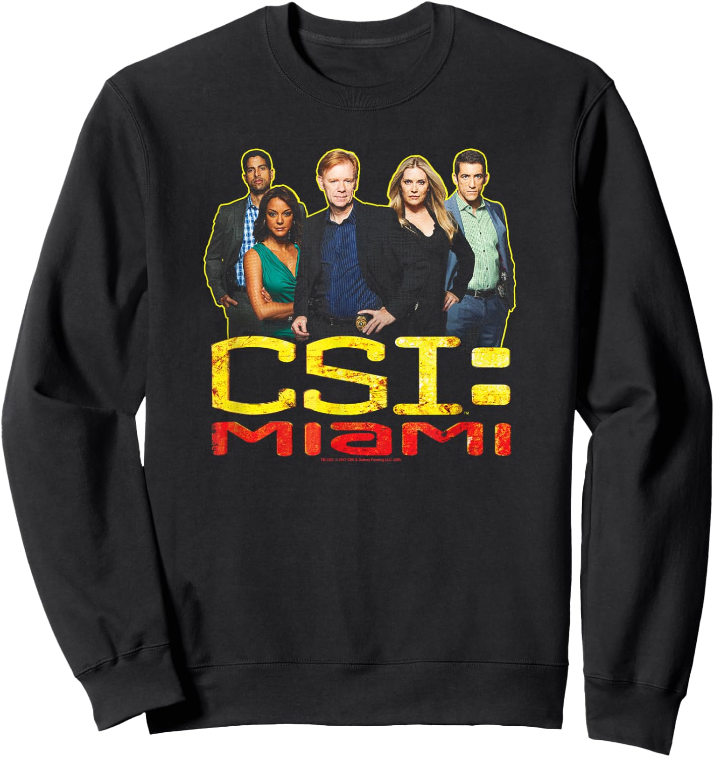 CSI: Miami The Cast In Black Sweatshirt - Sweatshirt | Black