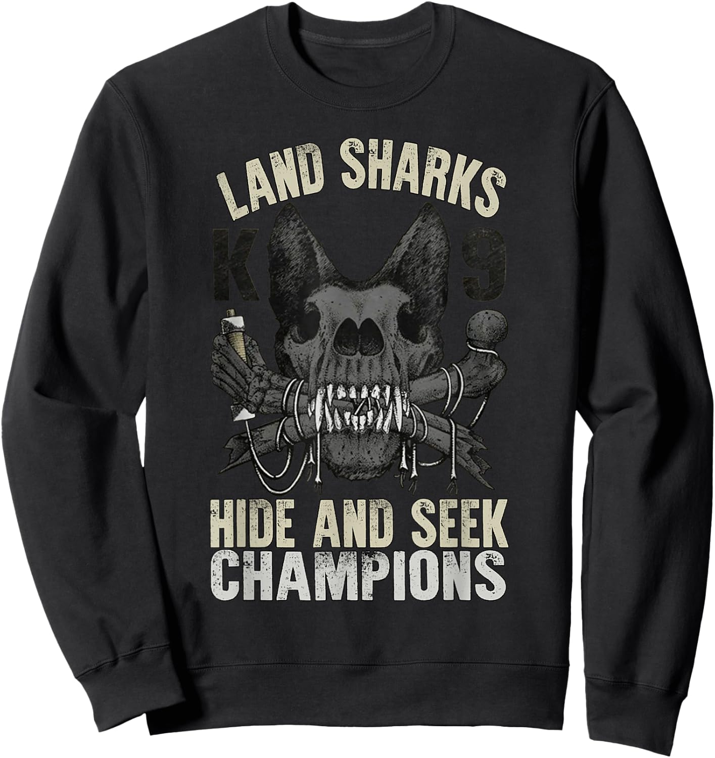 Land Sharks Hide And Seek Champions Sweatshirt - Sweatshirt | Black
