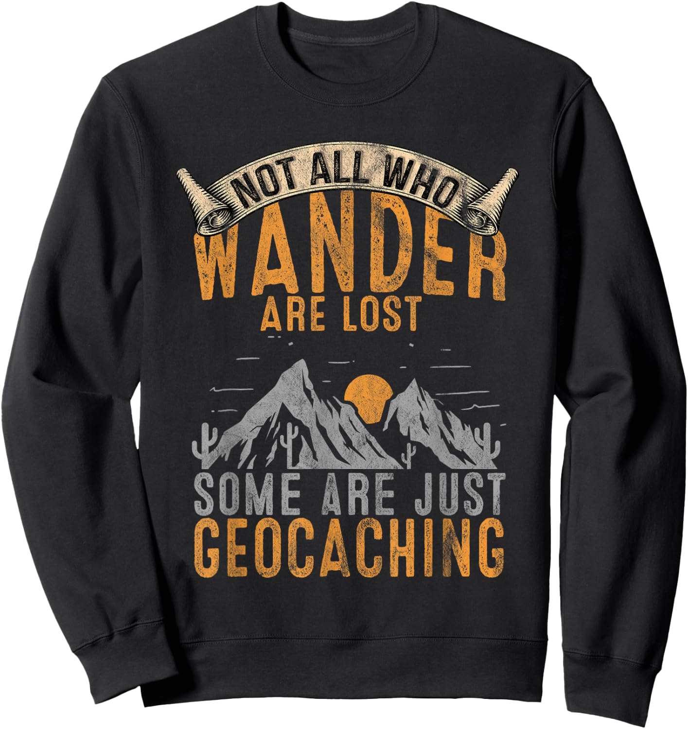 Geocache Gift Treasure Hunt Sweatshirt - Sweatshirt | Black