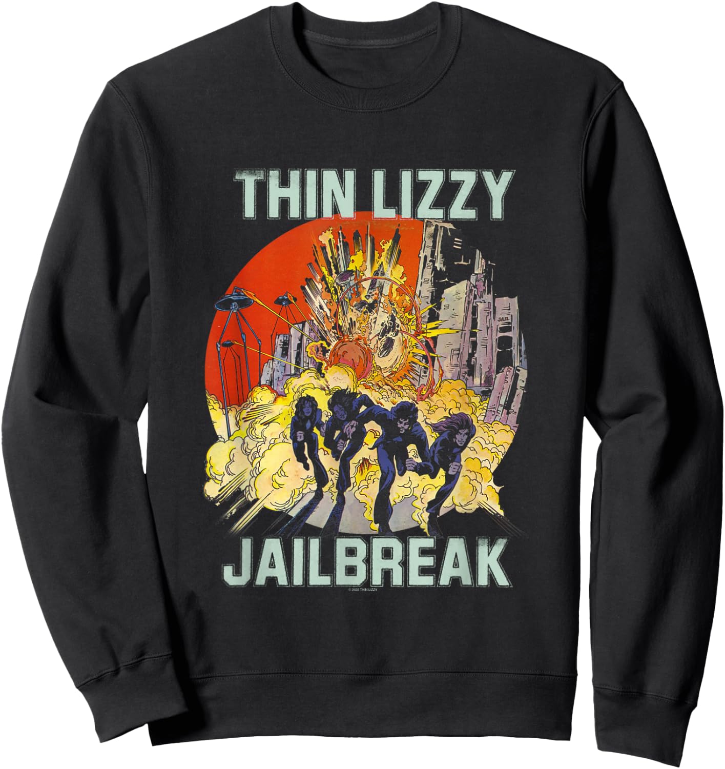Thin Lizzy - Jailbreak Explosion Black Sweatshirt - Sweatshirt | Black