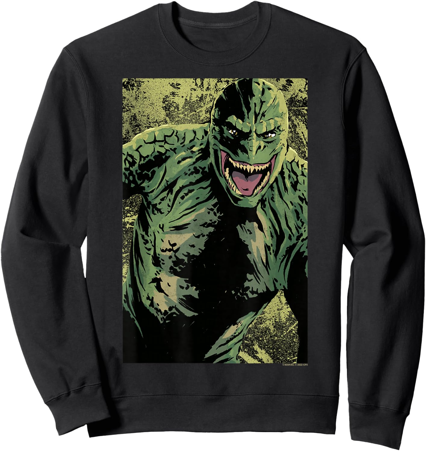 Marvel Spider-Man No Way Home Lizard Stylized Portrait Sweatshirt - Sweatshirt | Black