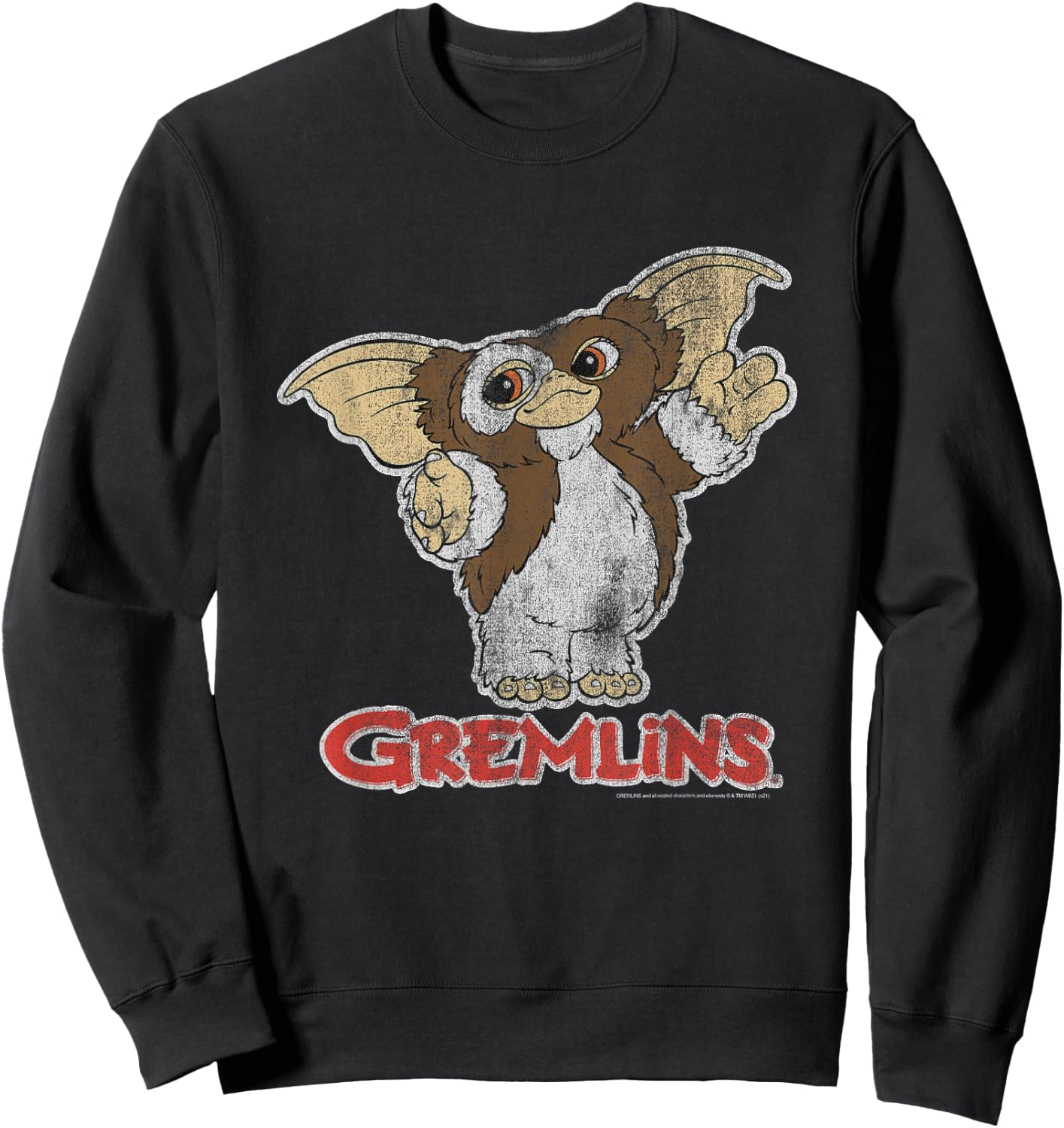Gremlins Gizmo and Logo Sweatshirt - Sweatshirt | Black