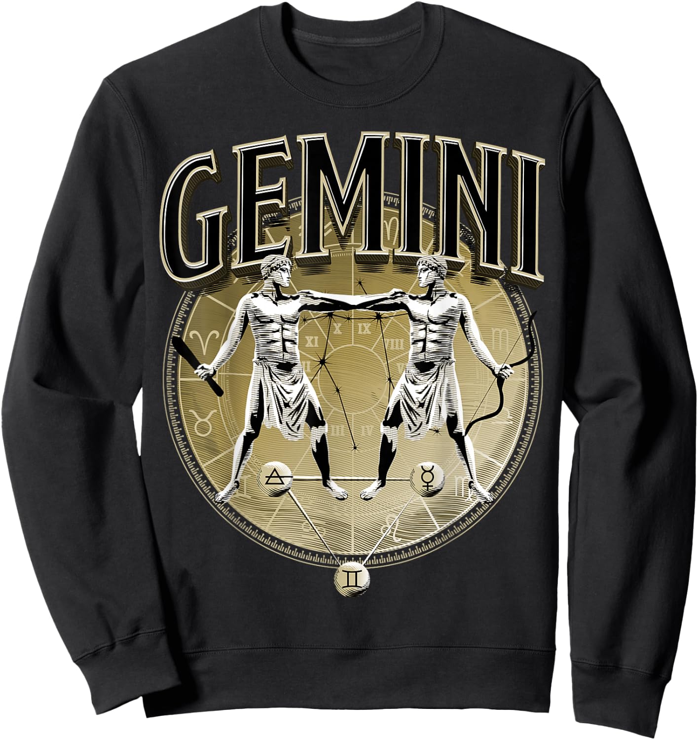 Gemini Horoscope Gemini Outfit May June Birthday Gemini Sweatshirt - Sweatshirt | Black