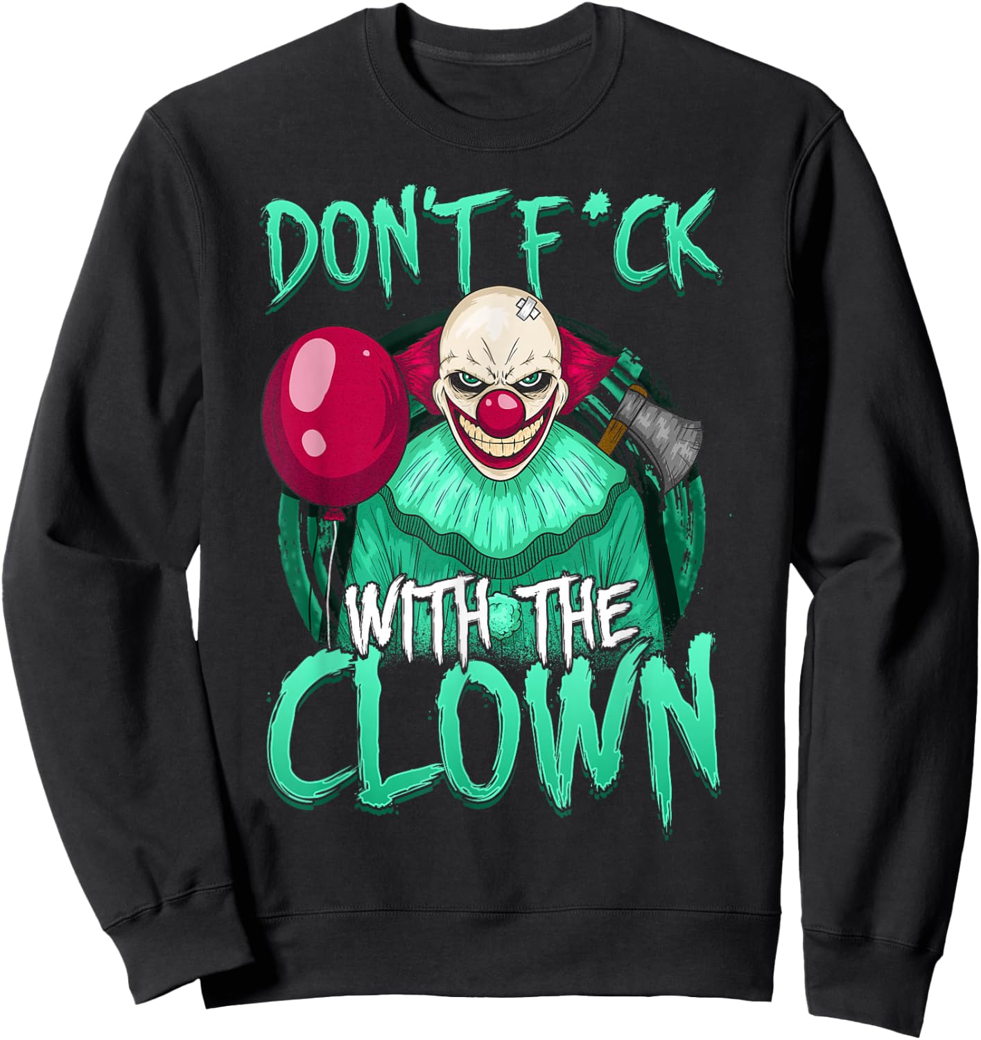 Evil Scary Clown Horror Lovers Sweatshirt - Sweatshirt | Black