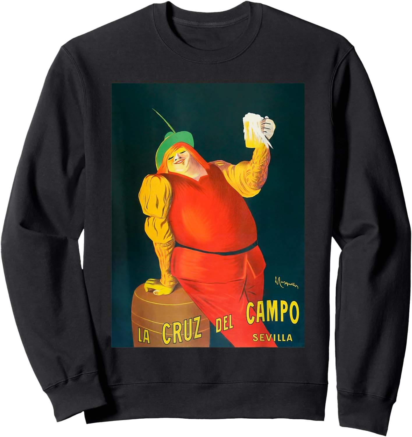 La Cruz del Campo beers 1906 Sevilla Beer Drinker Sweatshirt - Sweatshirt | Black