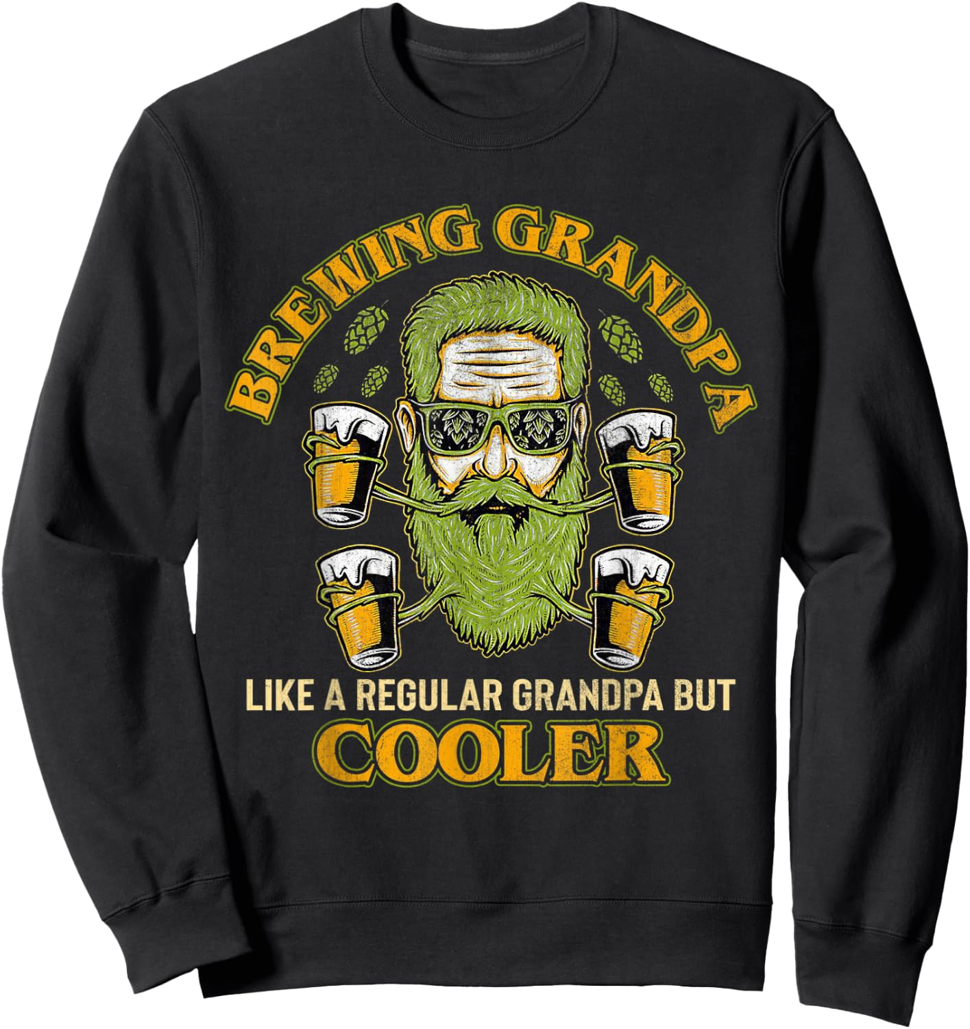 Beer Brewer Craft Beer Homebrew IPA Lover Grandparents Day Sweatshirt - Sweatshirt | Black