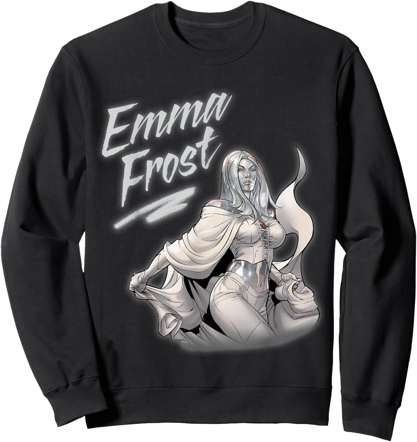 Marvel X-Men Emma Frost in Diamond Form Sweatshirt - Sweatshirt | Black