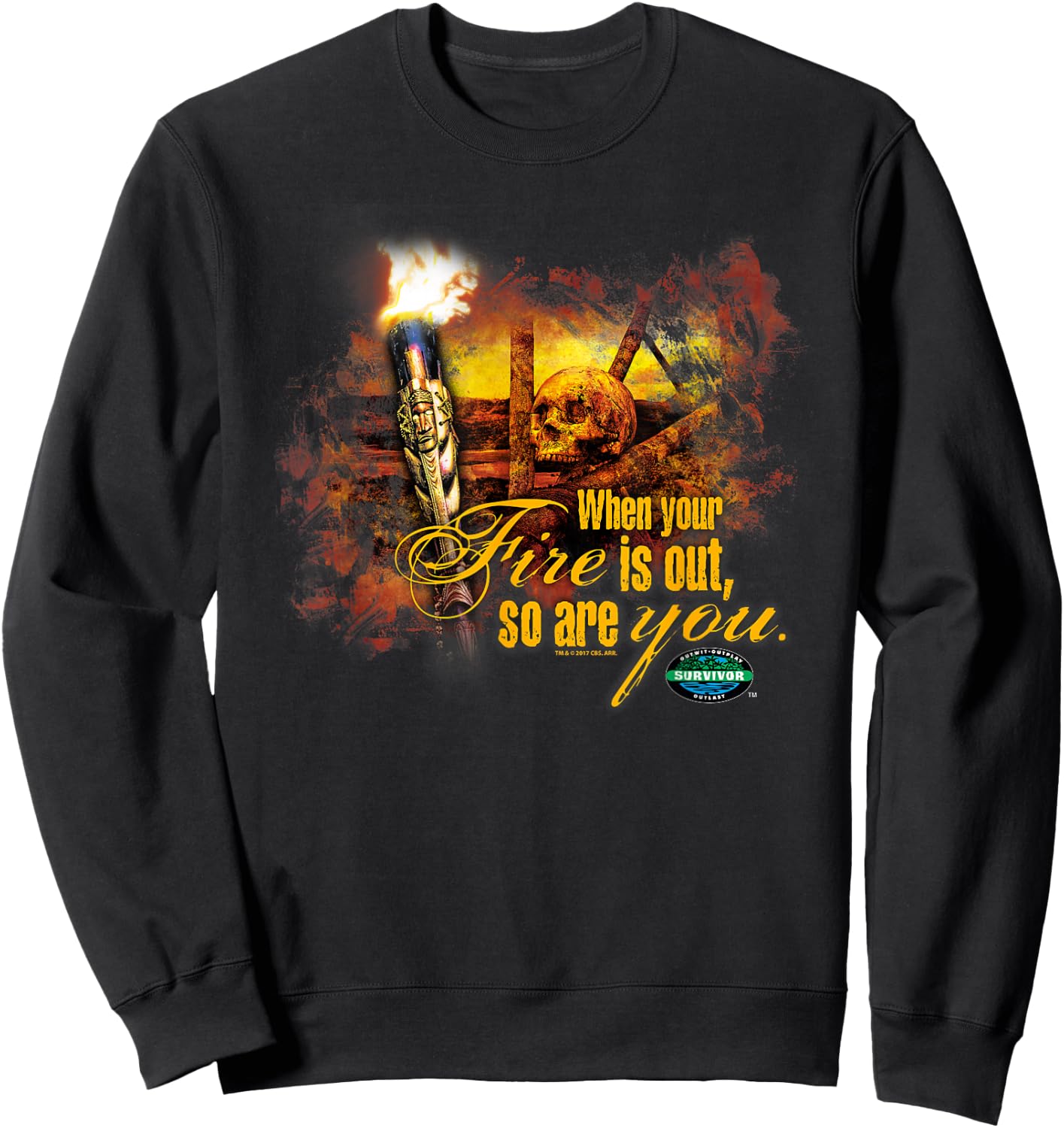 Survivor Fires Out Sweatshirt - Sweatshirt | Black