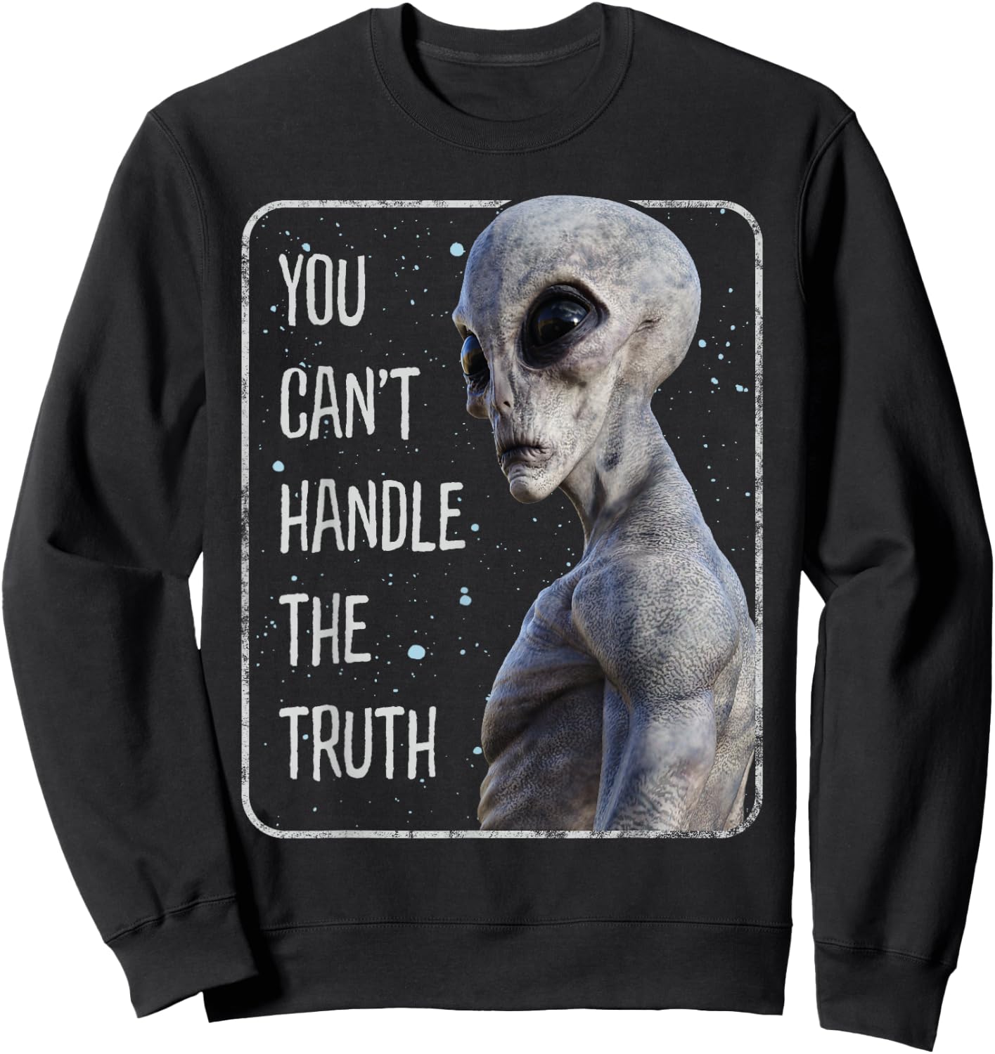 You Can't Handle The Truth Alien Area 51 UFO Sweatshirt - Sweatshirt | Black