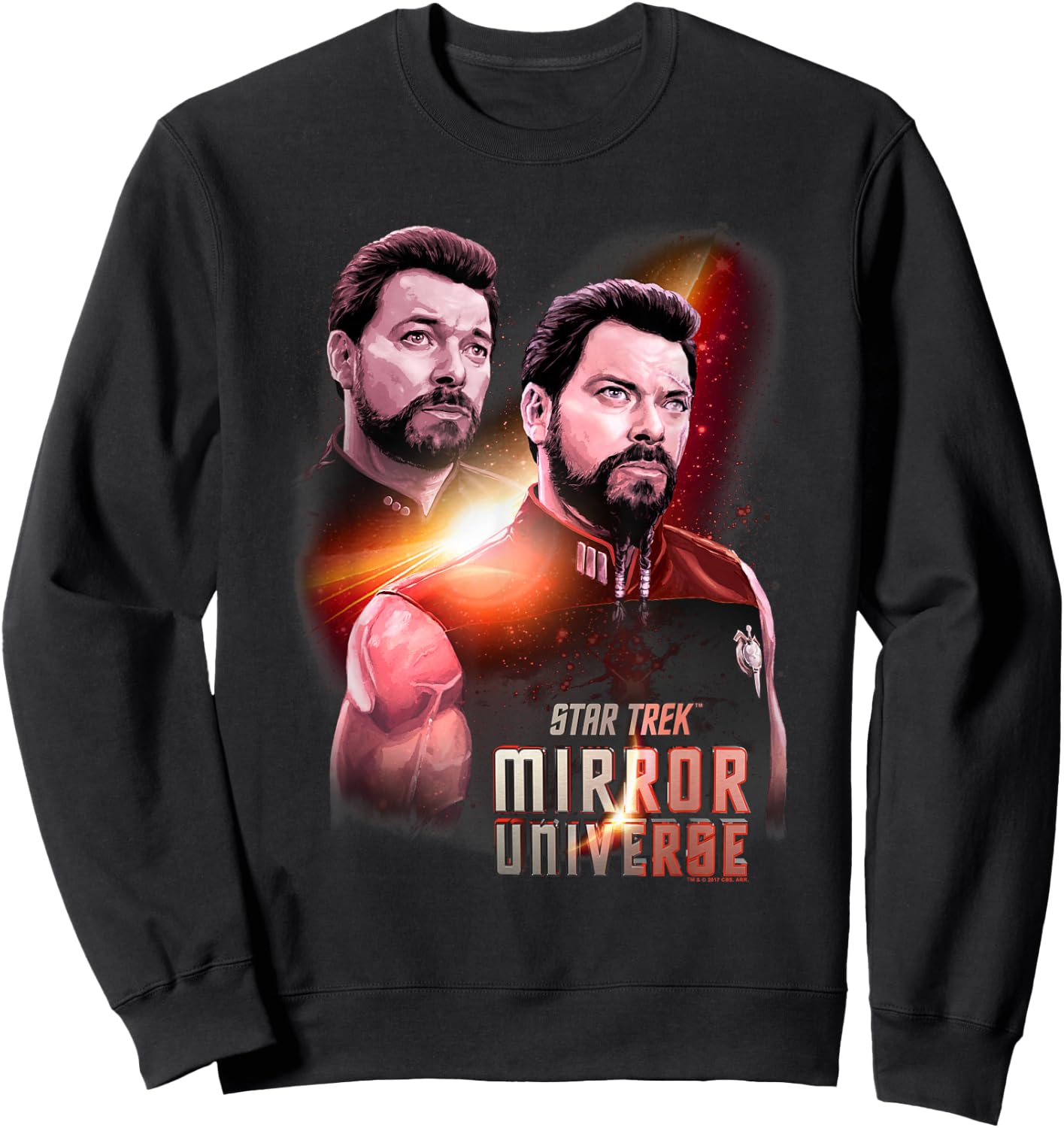 Star Trek Mirror Riker Sweatshirt - Sweatshirt | Black