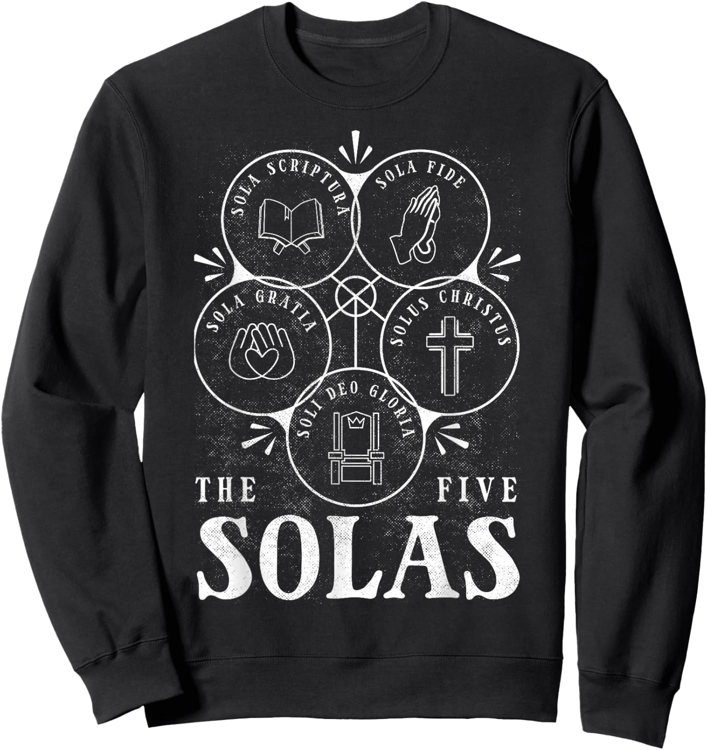 Sola Scriptura - Protestant, Christian Reformation, 5 Solas Sweatshirt - Sweatshirt | Black