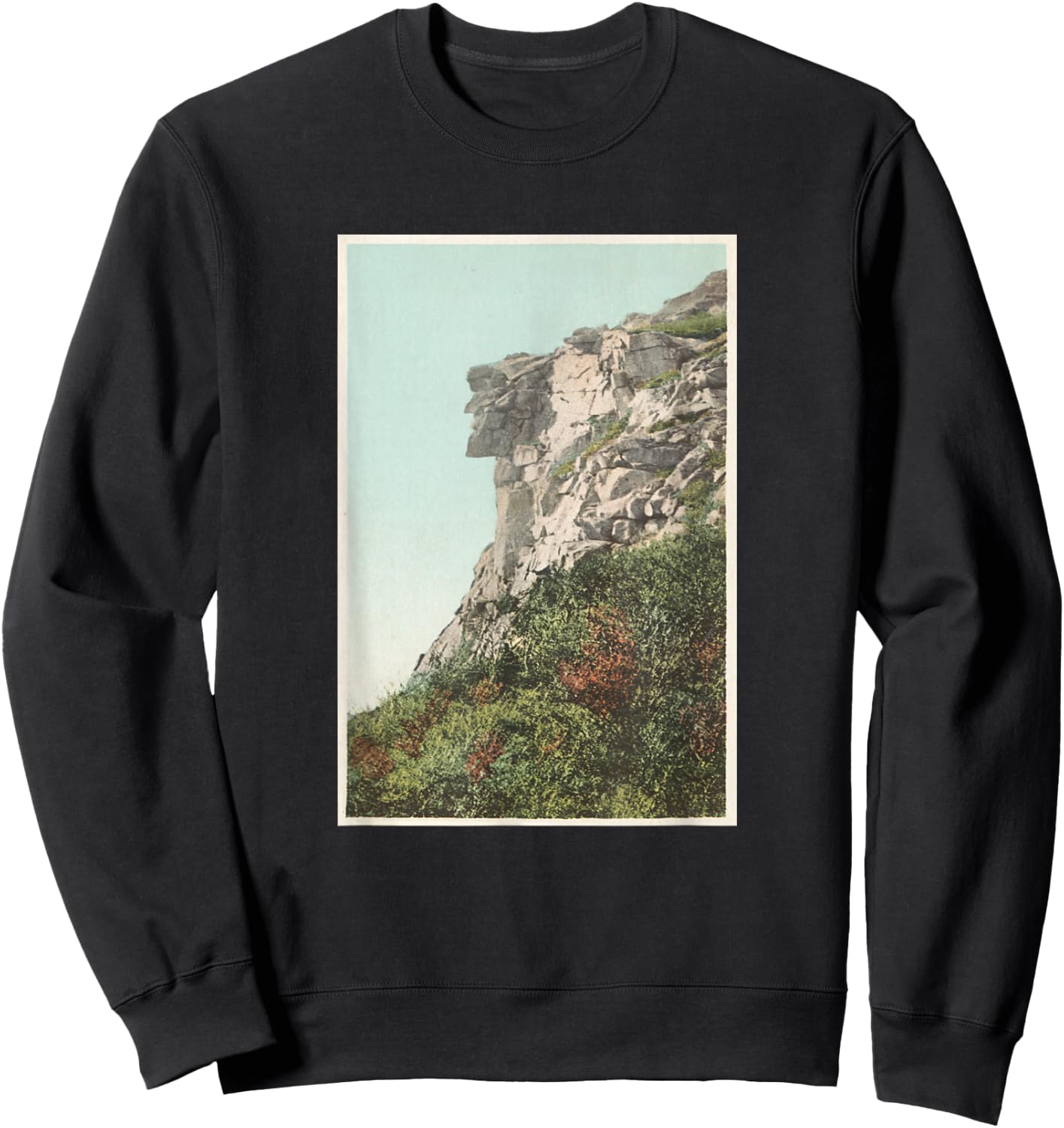 Old Man of the Mountain Illustration (1902) Sweatshirt - Sweatshirt | Black